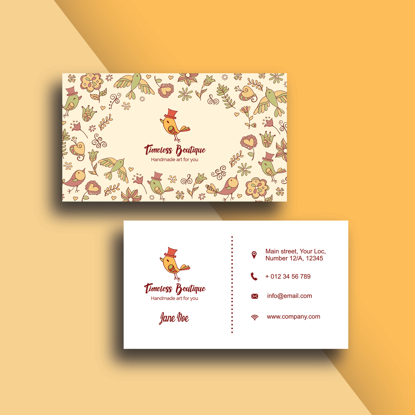 Timeless Boutique by Darksider Timeless Boutique in Business Card Design Inspiration by Darksider