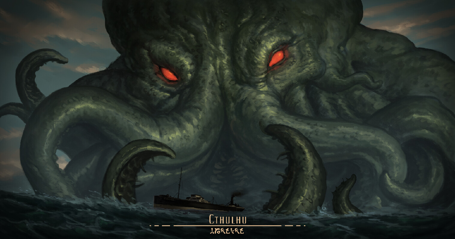 Cthulhu in Illustration and Graphics Inspiration by Stoica Alex