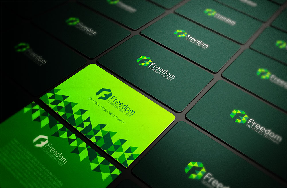 Freedom Technology by Triqqleagency Freedom Technology in Business Card Design Inspiration by Triqqleagency