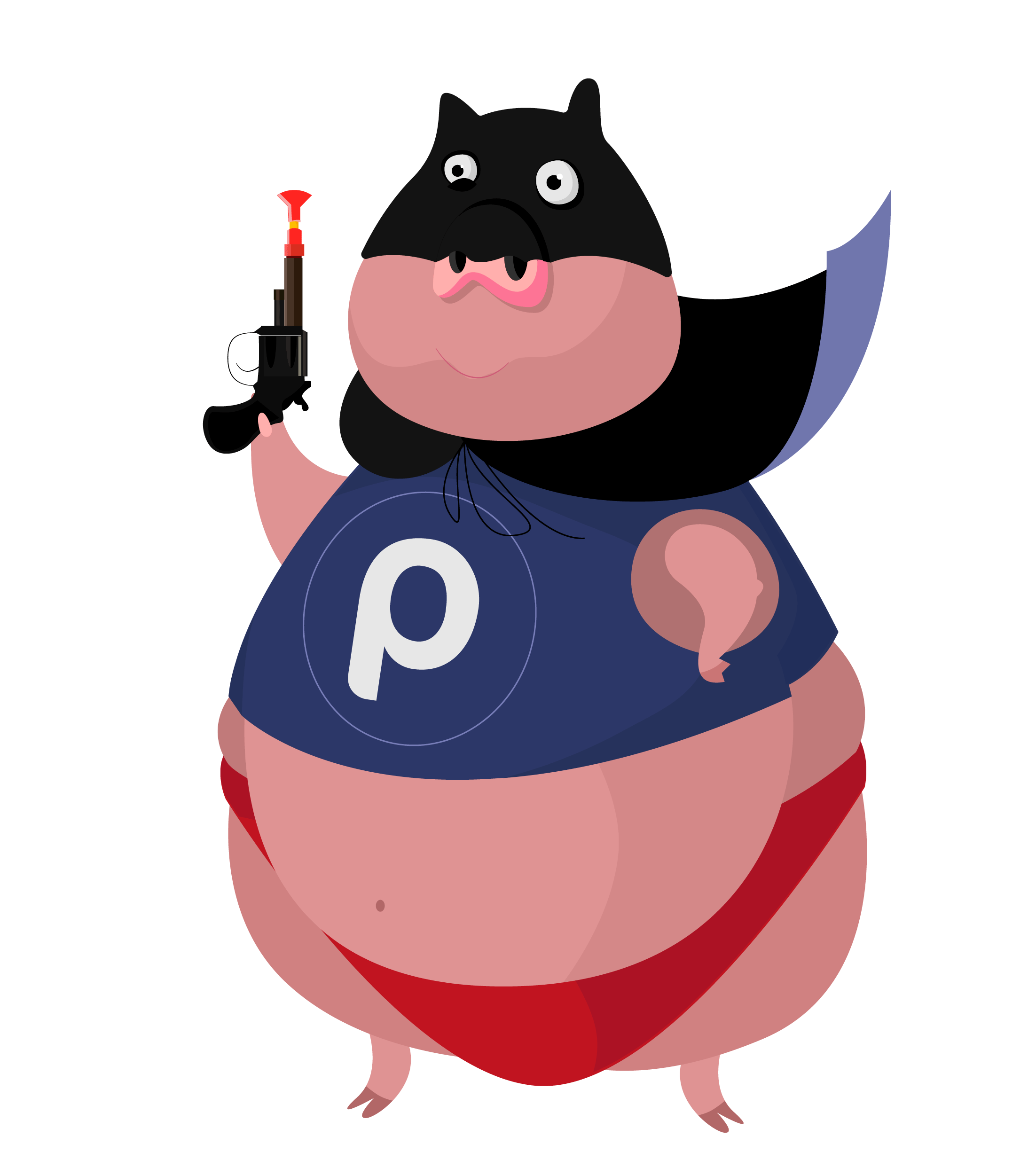 pig cartoon character by Daryna Cherpak pig cartoon character in Comic Art Inspiration by Daryna Cherpak