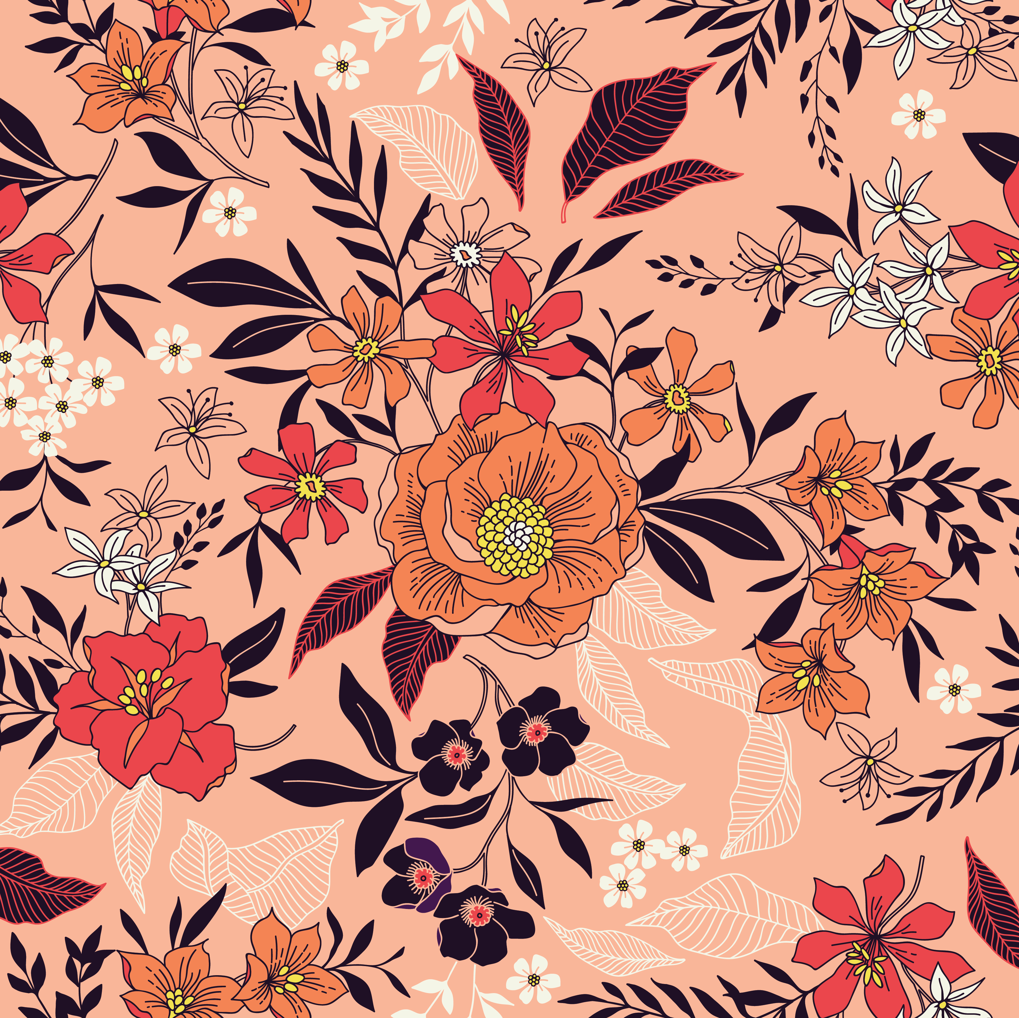 Floral in Illustration and Graphics Inspiration by Syed Usama