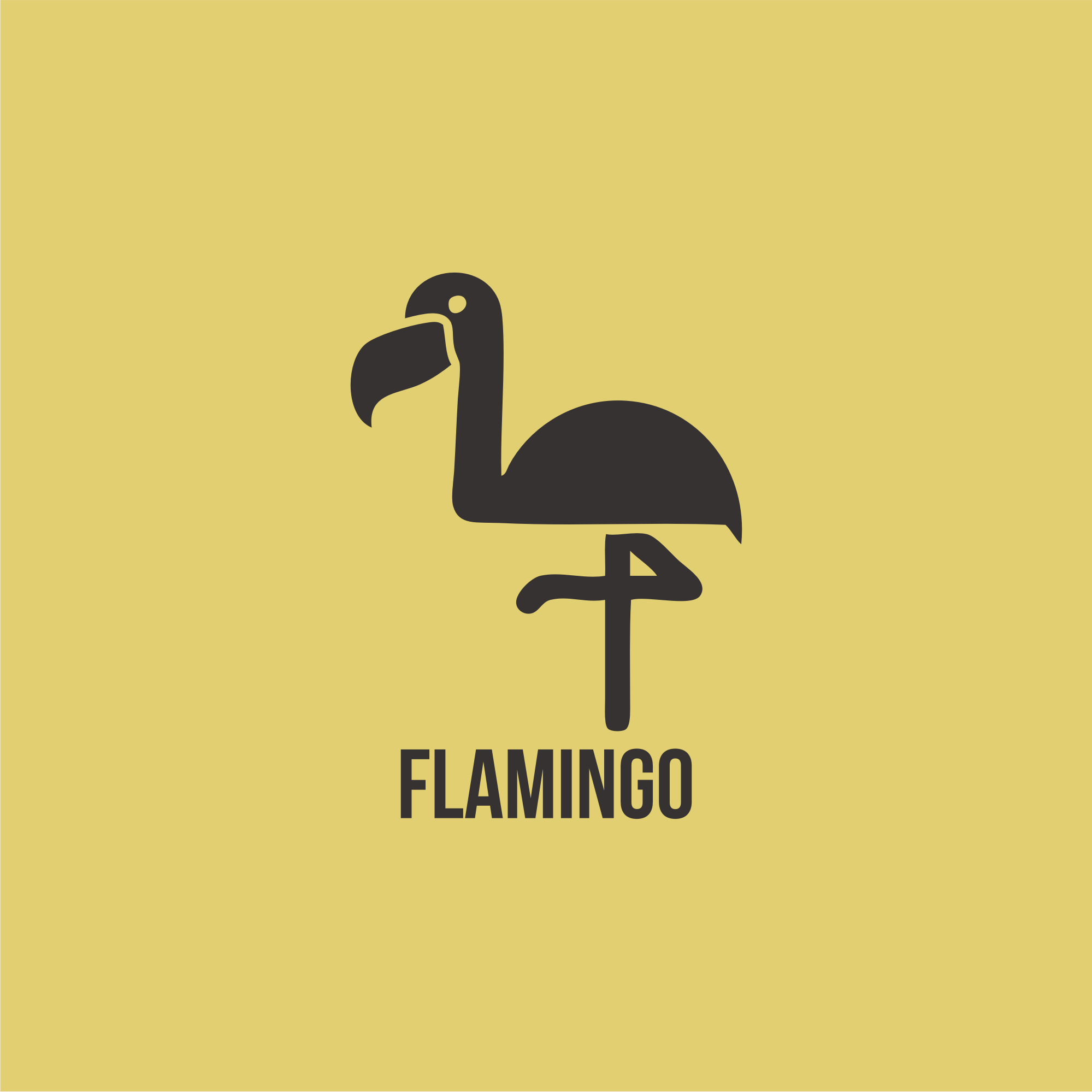 flamingo in Logo Design Inspiration by Kolosebo123