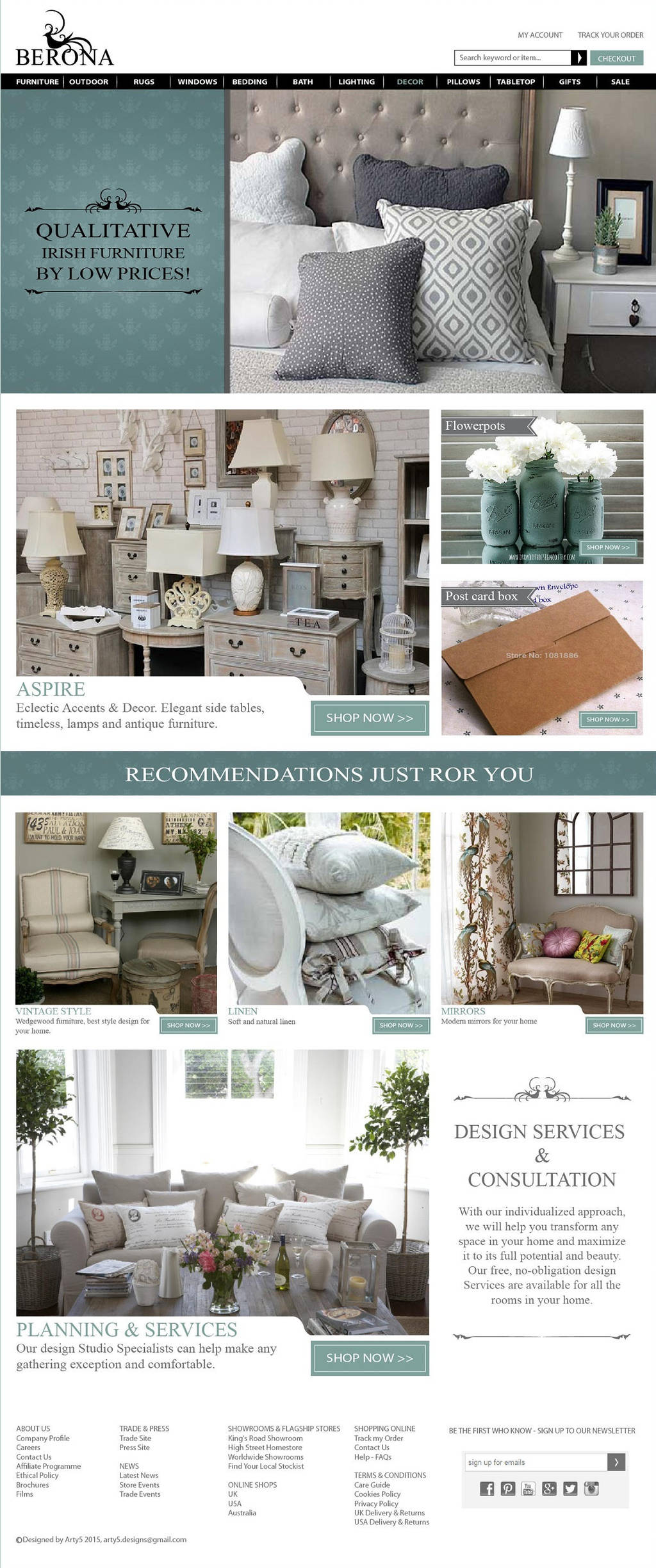web design in Website Design Inspiration by Arty5