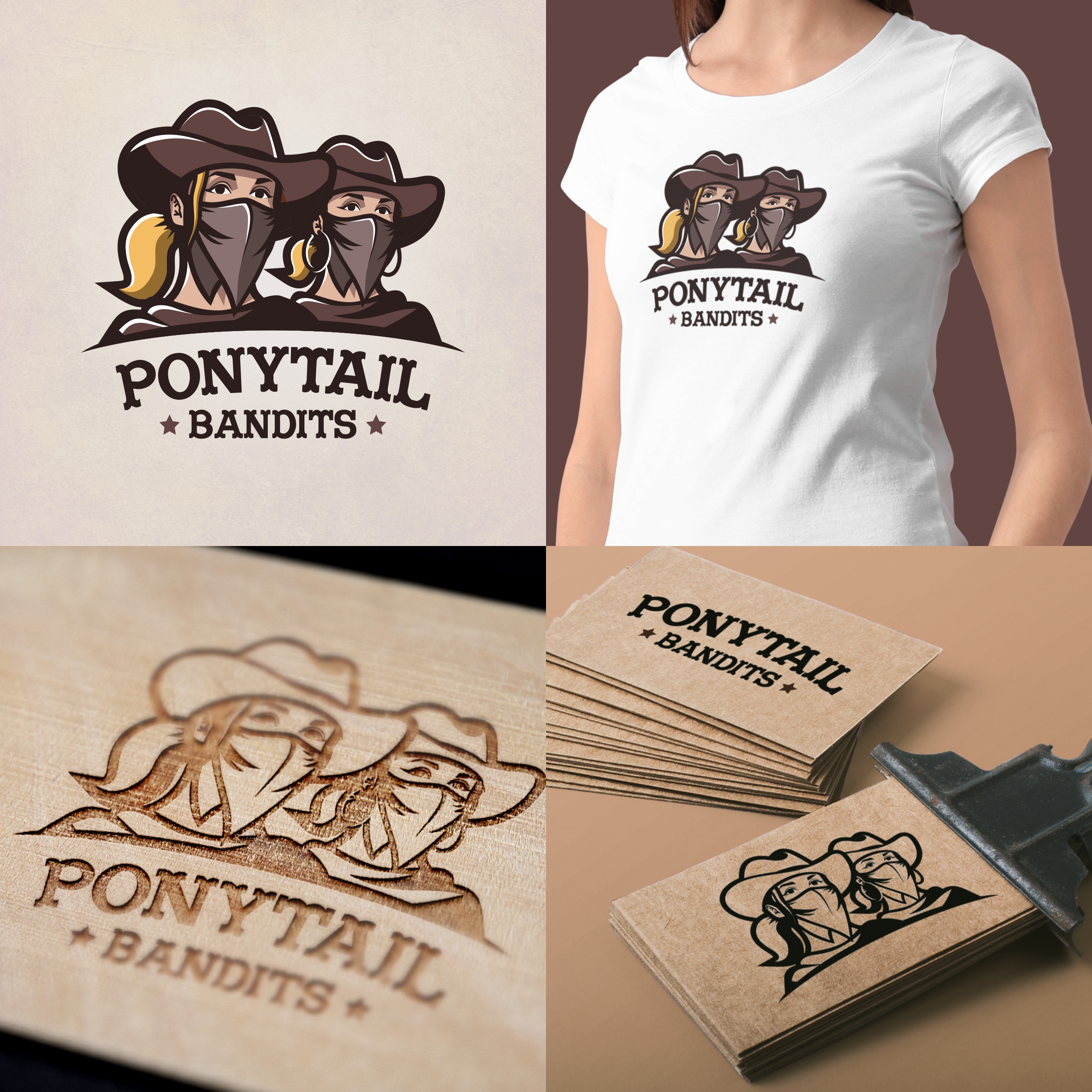 Polytail Bandits by Beedigital Polytail Bandits in Logo Design Inspiration by Beedigital