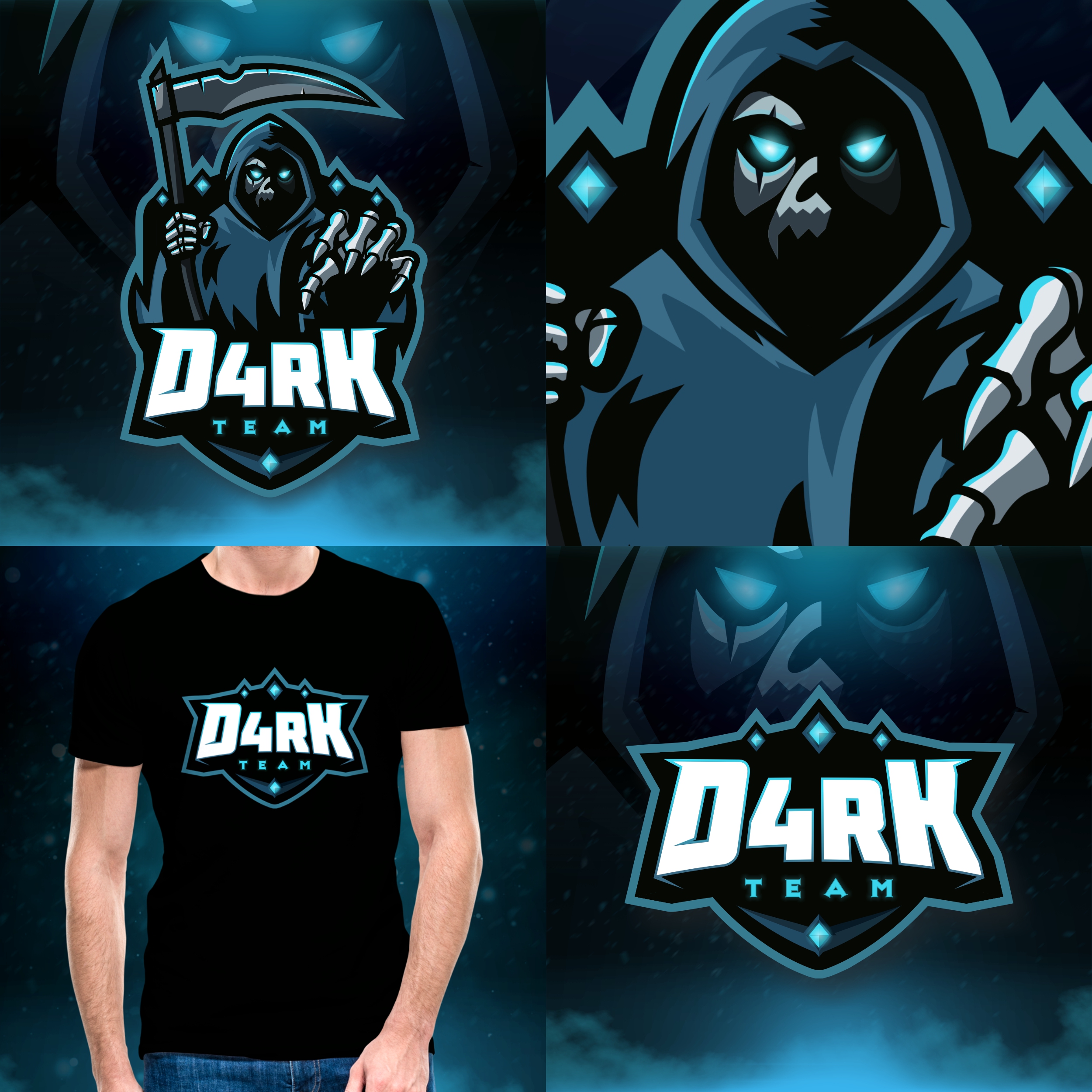 D4rk Rivals D4rk Team - Logo Design Inspiration - 160556 by Beedigitalm