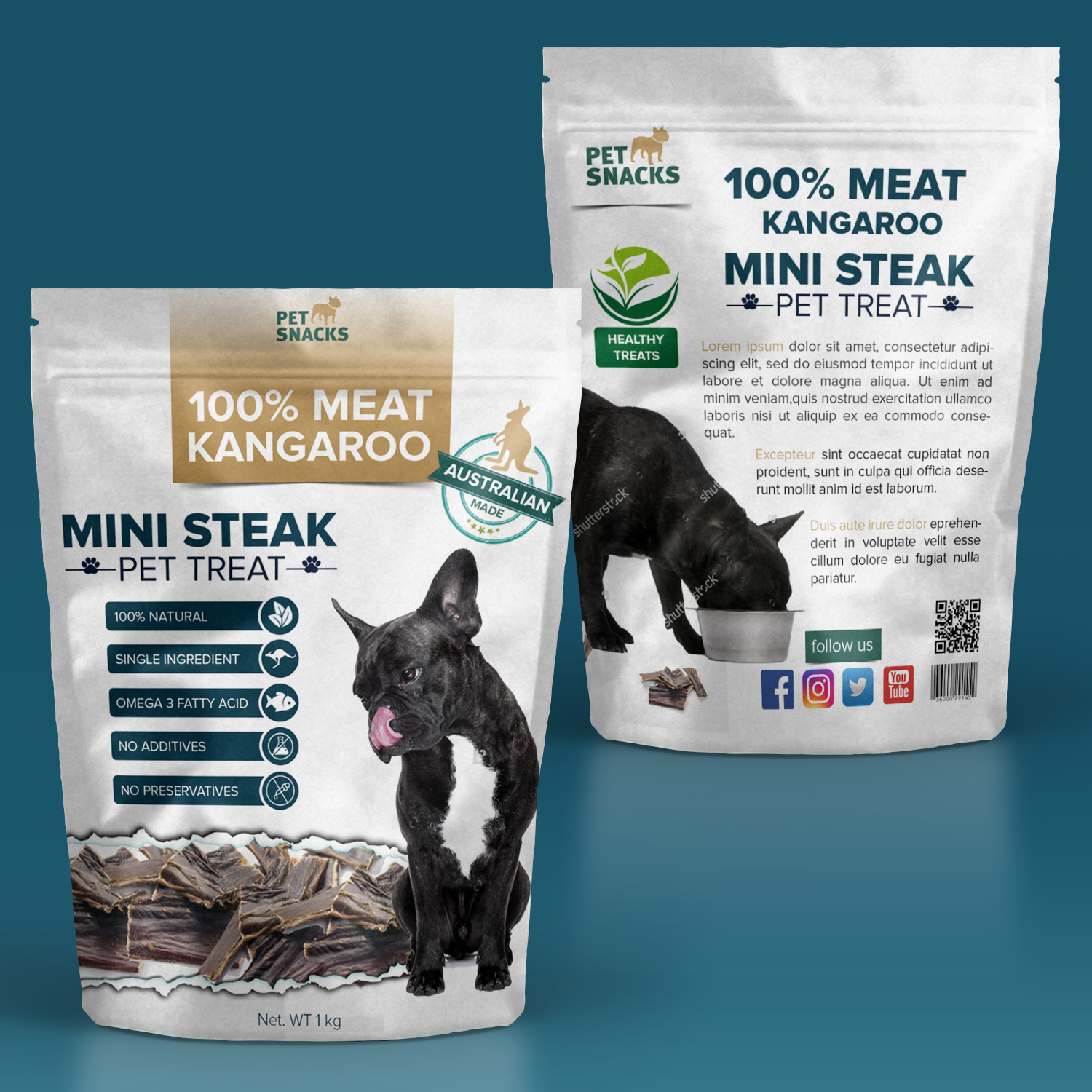 Packaging for dog mini steak in Packaging Design Inspiration by Anchy.mat