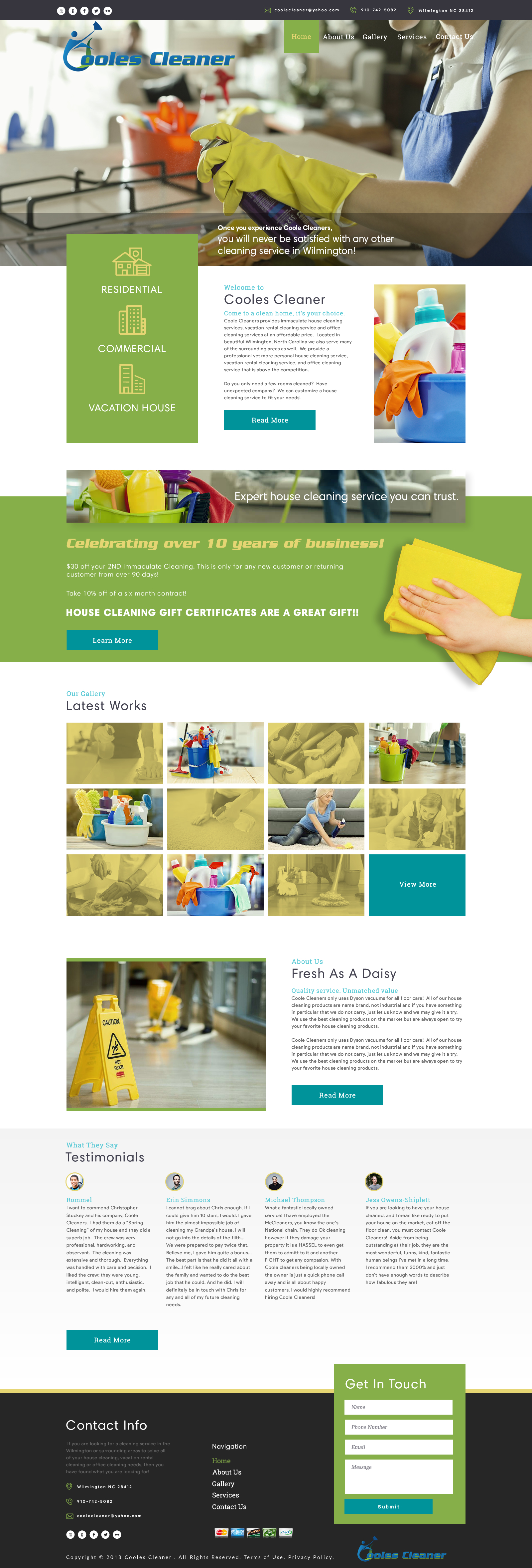 Cleaners in Website Design Inspiration by Dabyong