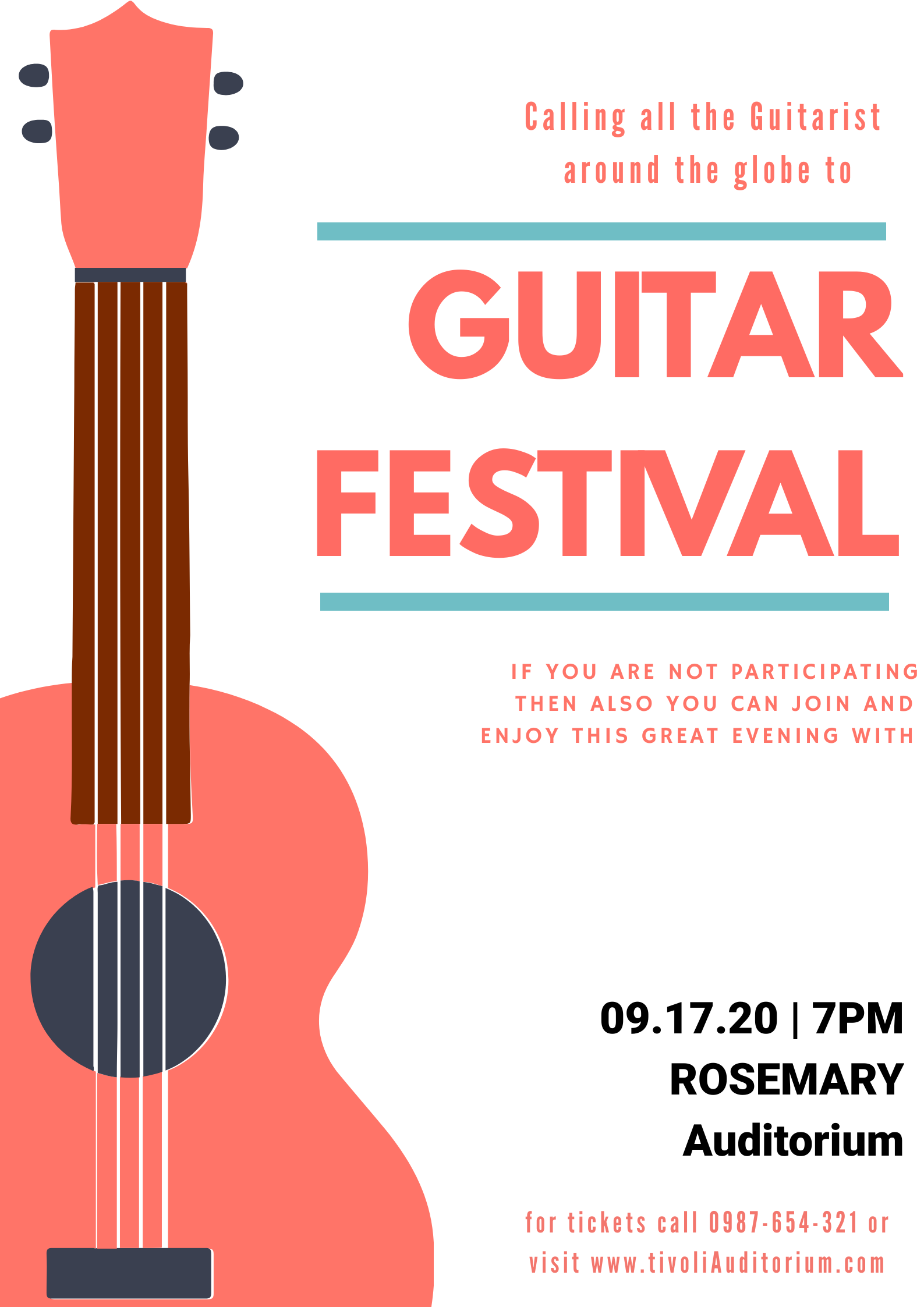 GUITAR CONTEST by Pooja Joshi GUITAR CONTEST in Poster Design Inspiration by Pooja Joshi