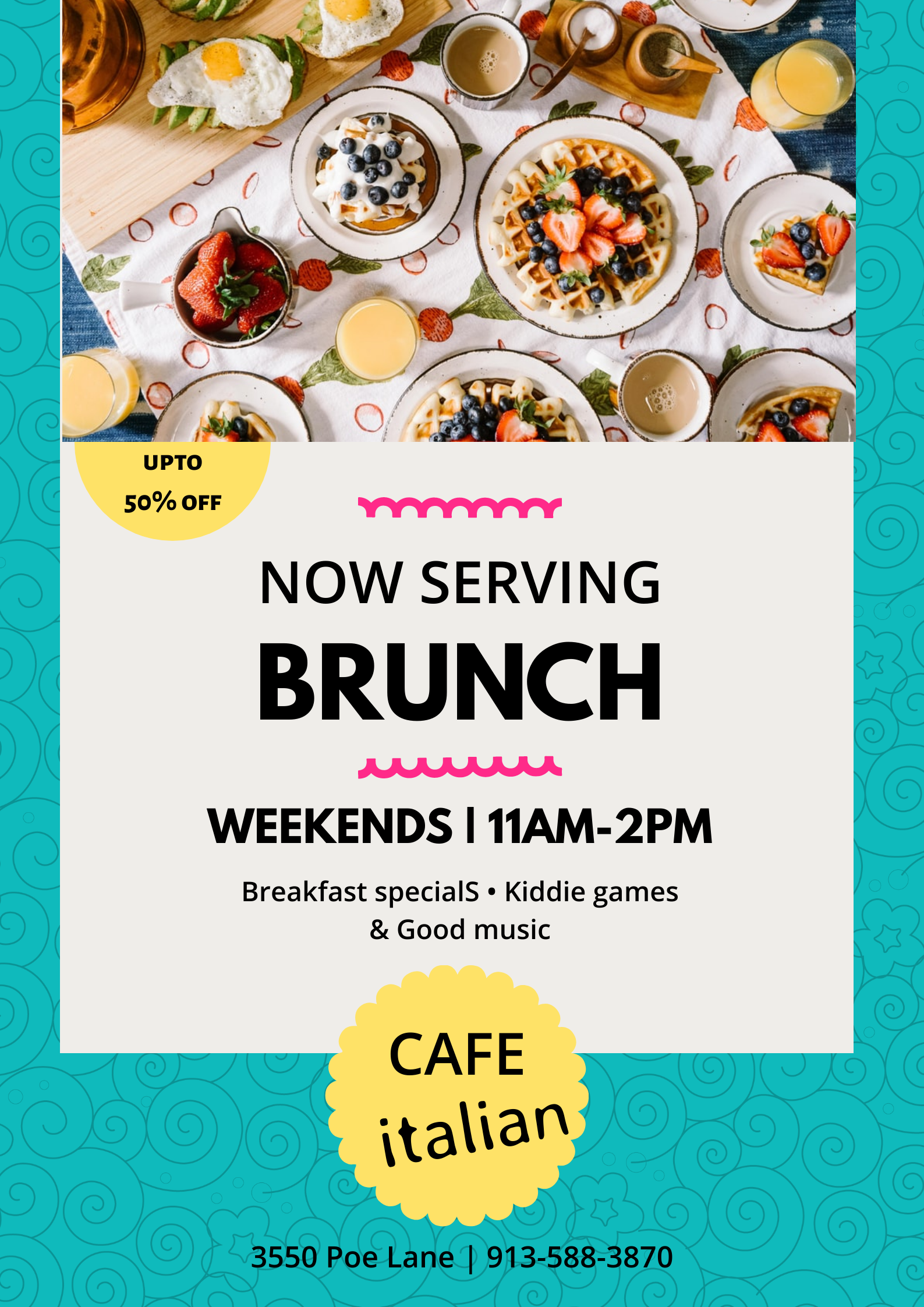 BRUNCH by Pooja Joshi BRUNCH in Poster Design Inspiration by Pooja Joshi