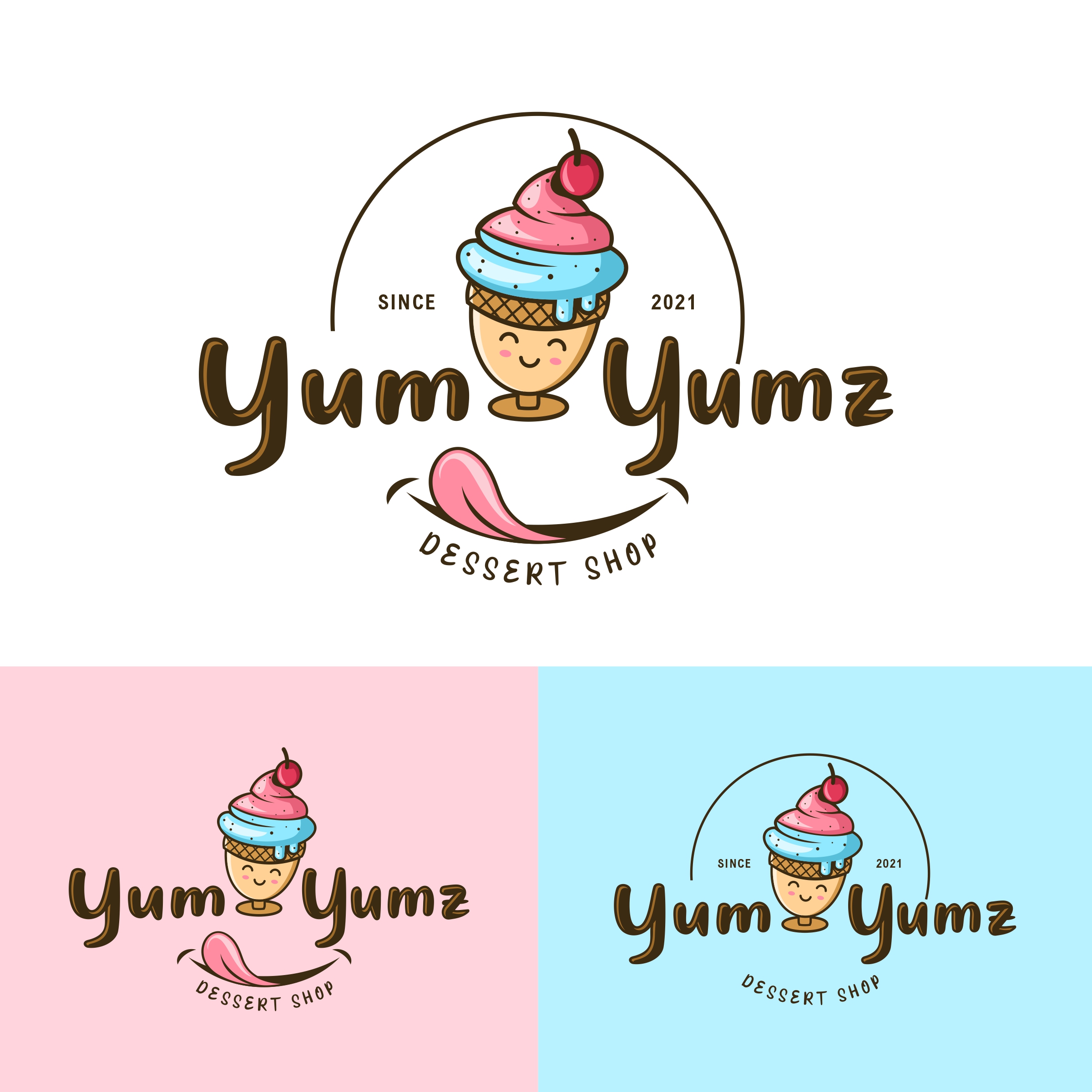 Ice Cream Logo by Shadowgraphics Ice Cream Logo in App Icon or button Design Inspiration by Shadowgraphics