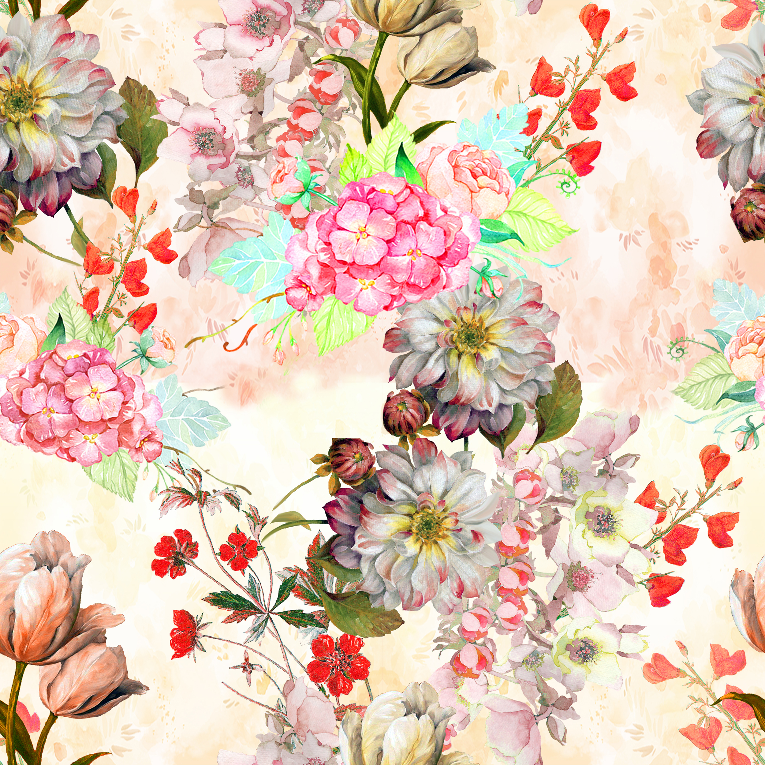 Floral Design in T-Shirt Design Inspiration by Yaanishant