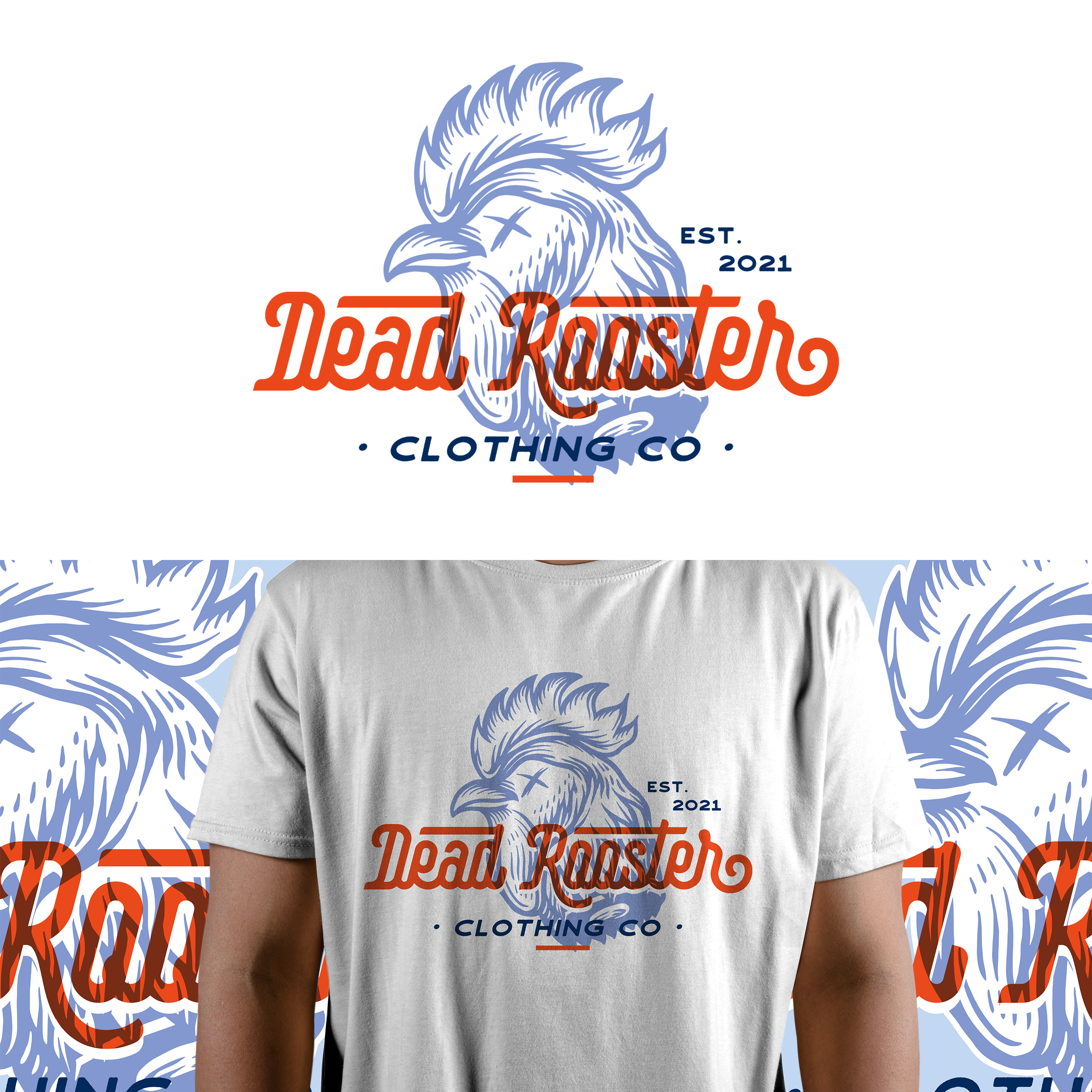 DEAD ROOSTER CLOTHING CO. in T-Shirt Design Inspiration by Azure