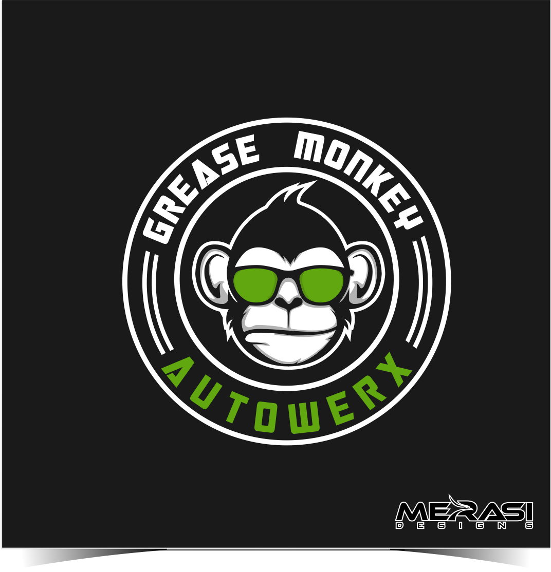 GREASE MONKEY AUTOMOTIVE by Merasi Designs GREASE MONKEY AUTOMOTIVE in Logo Design Inspiration by Merasi Designs