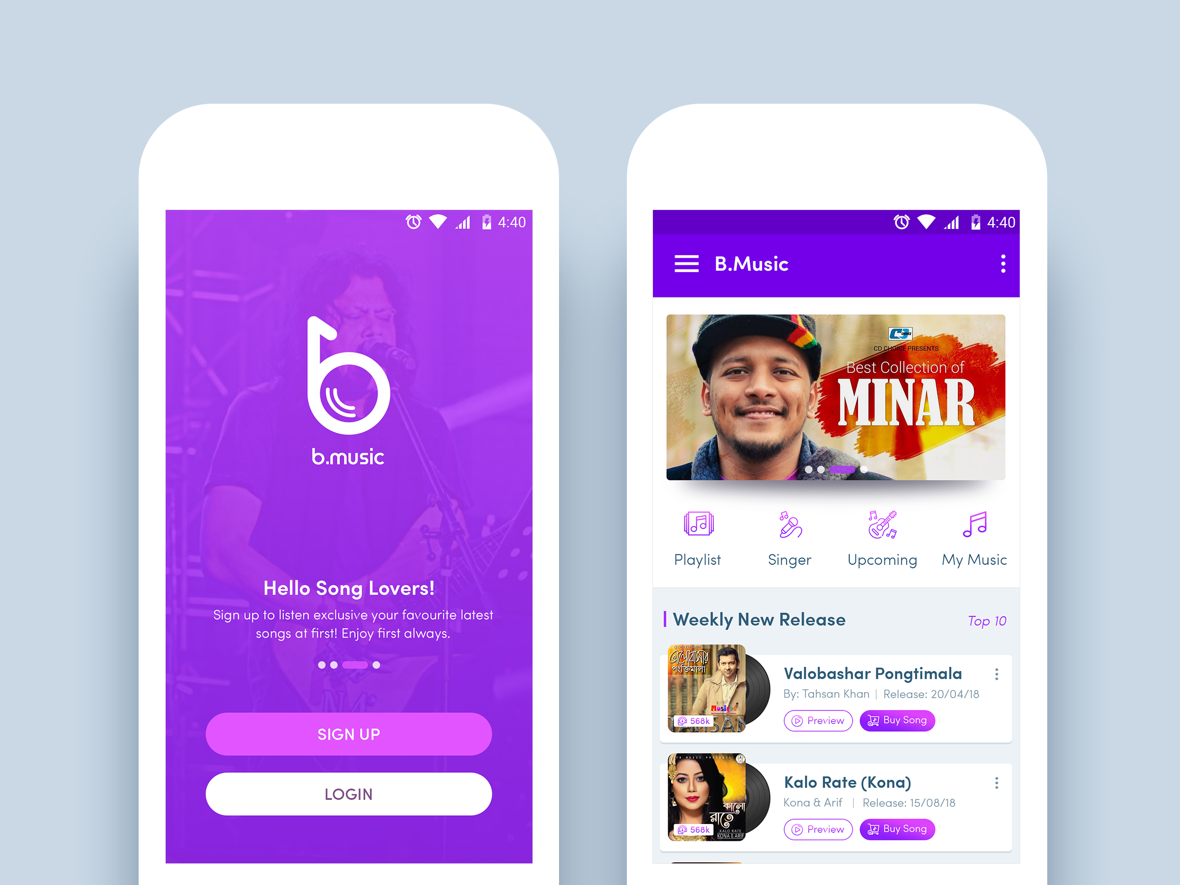 Music App Design V2 by Fahad Ibn Sayeed Music App Design V2 in Mobile Apps Design Inspiration by Fahad Ibn Sayeed