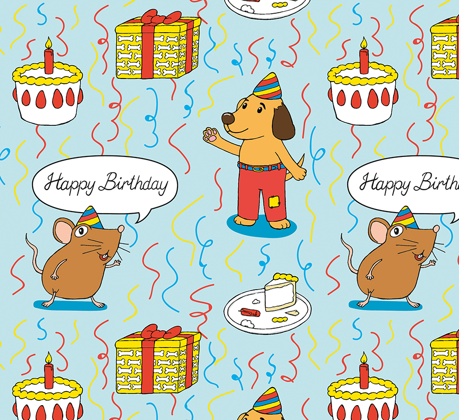 Happy Birthday dog by Patricia Oettel Happy Birthday dog in Pattern & Surface Design Inspiration by Patricia Oettel