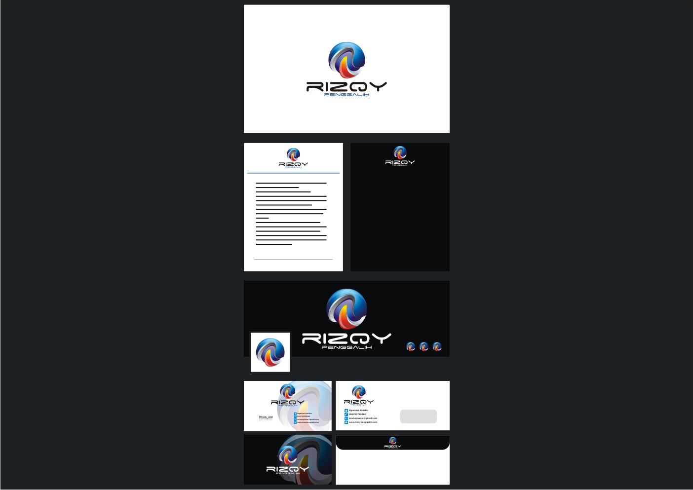 logo and brand pack by Rizqypenggalih logo and brand pack in Logo & Brand Identity Inspiration by Rizqypenggalih