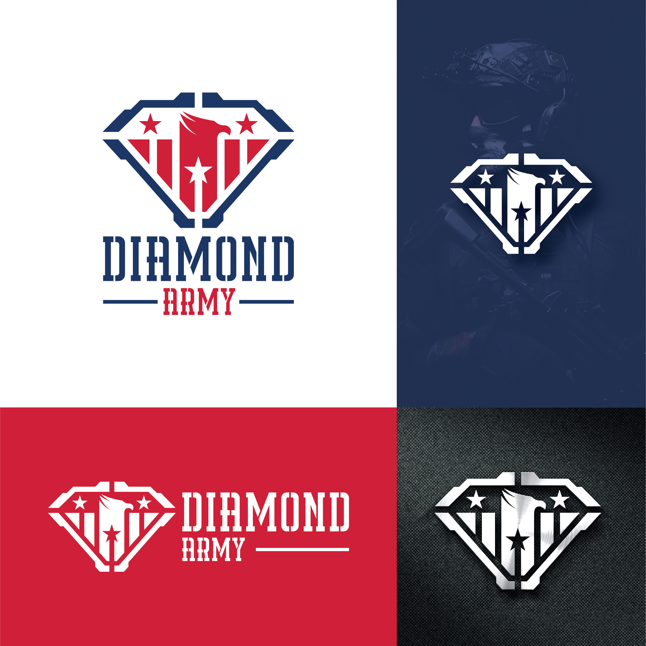 (Diamond Army) Logo by Exiregraphics (Diamond Army) Logo in Logo Design Inspiration by Exiregraphics