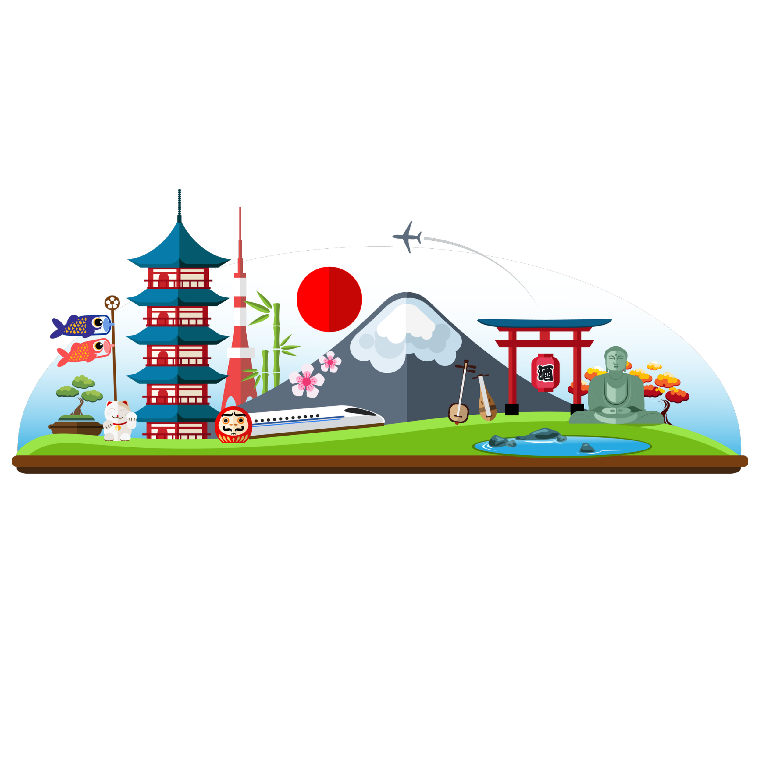 Japanese places in Illustration and Graphics Inspiration by Maricarmen Herrejon