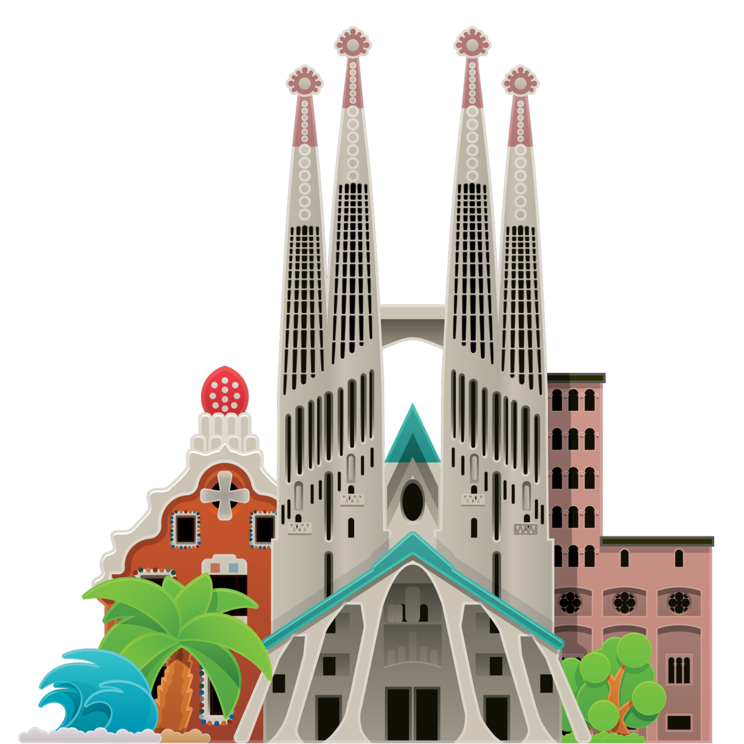 Barcelona in Illustration and Graphics Inspiration by Maricarmen Herrejon