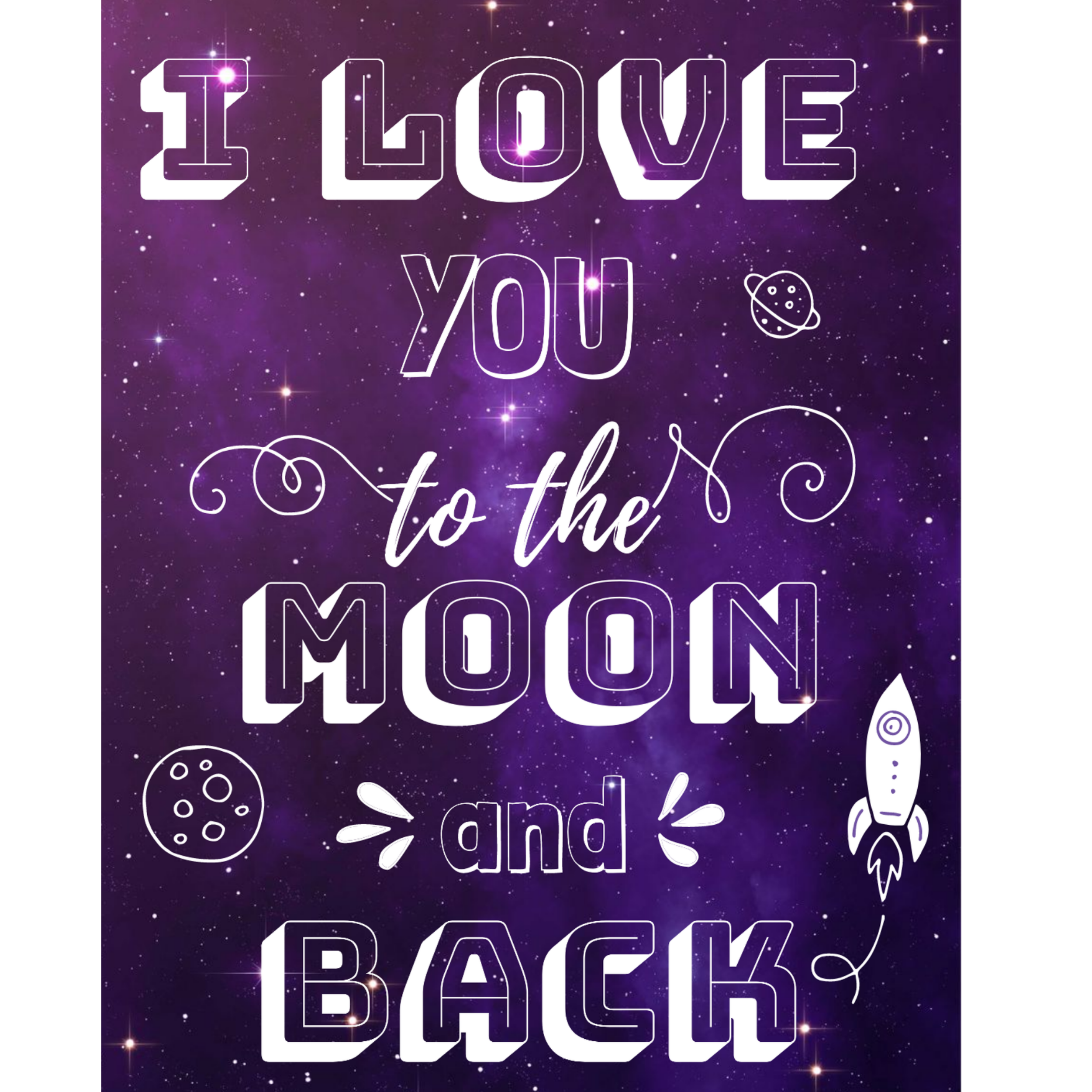 to the moon and back by Maricarmen Herrejon to the moon and back in Typography Inspiration by Maricarmen Herrejon