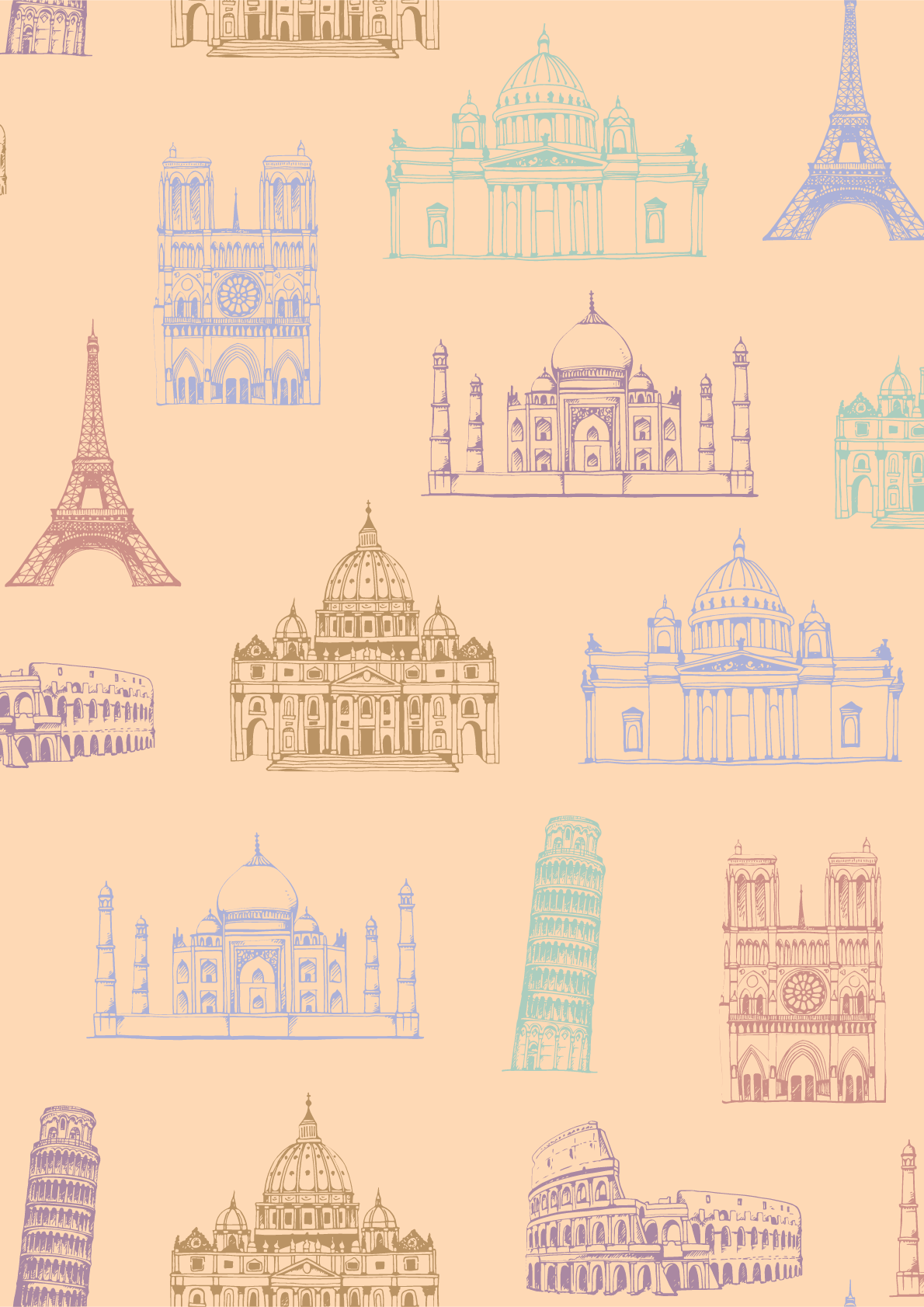 Tourist places by Maricarmen Herrejon Tourist places in Pattern & Surface Design Inspiration by Maricarmen Herrejon