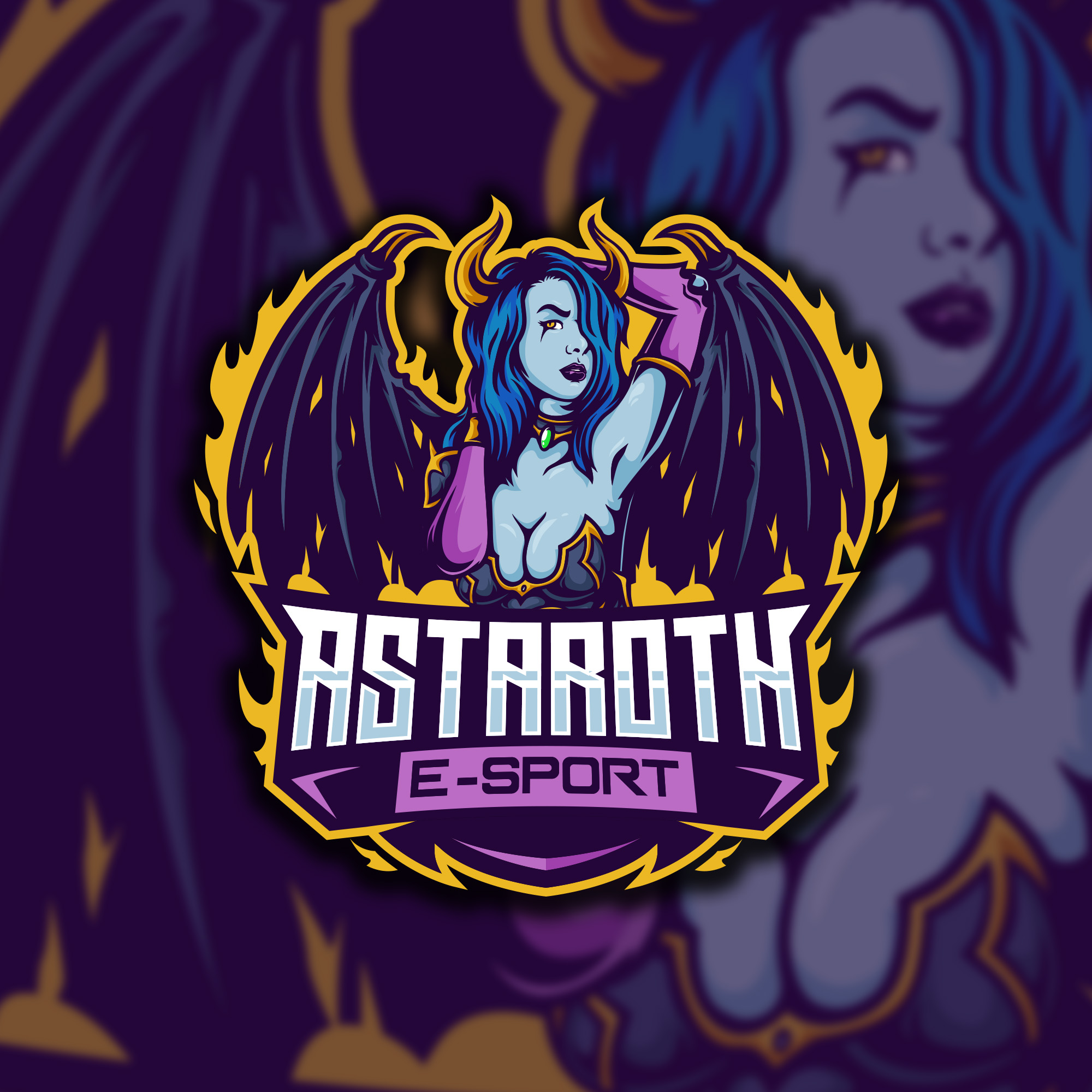 astaroth esports logo by Satrio Alfandi Aldiansyah astaroth esports logo in Logo Design Inspiration by Satrio Alfandi Aldiansyah