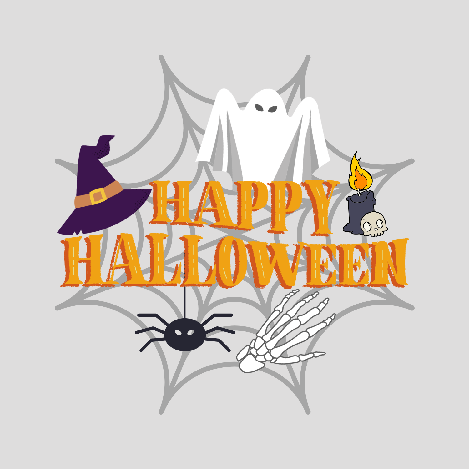 Happy Halloween by Designer Aster Happy Halloween in Typography Inspiration by Designer Aster
