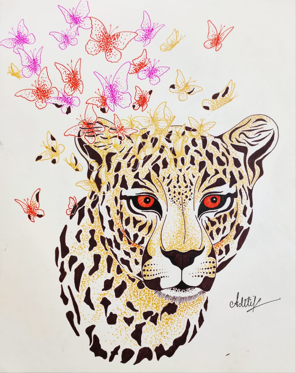 Cheetah in Visual Art Inspiration by Aditi Katiyar