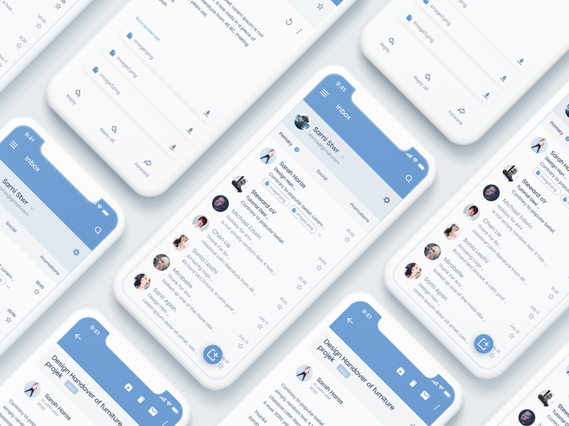 Gmail App Redesign by Hayamirelas Gmail App Redesign in Mobile Apps Design Inspiration by Hayamirelas