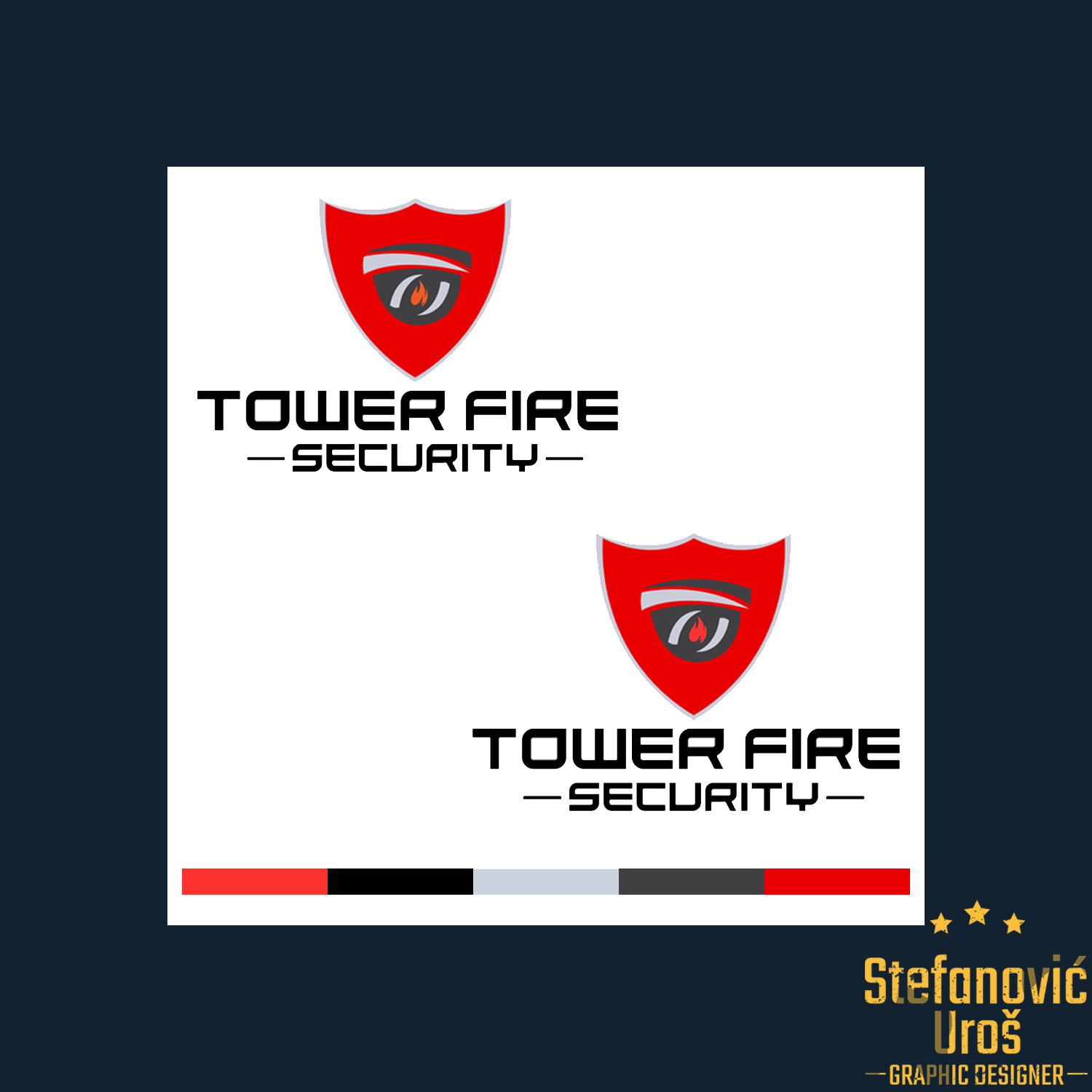 Tower fire logo in Logo Design Inspiration by Urosdes