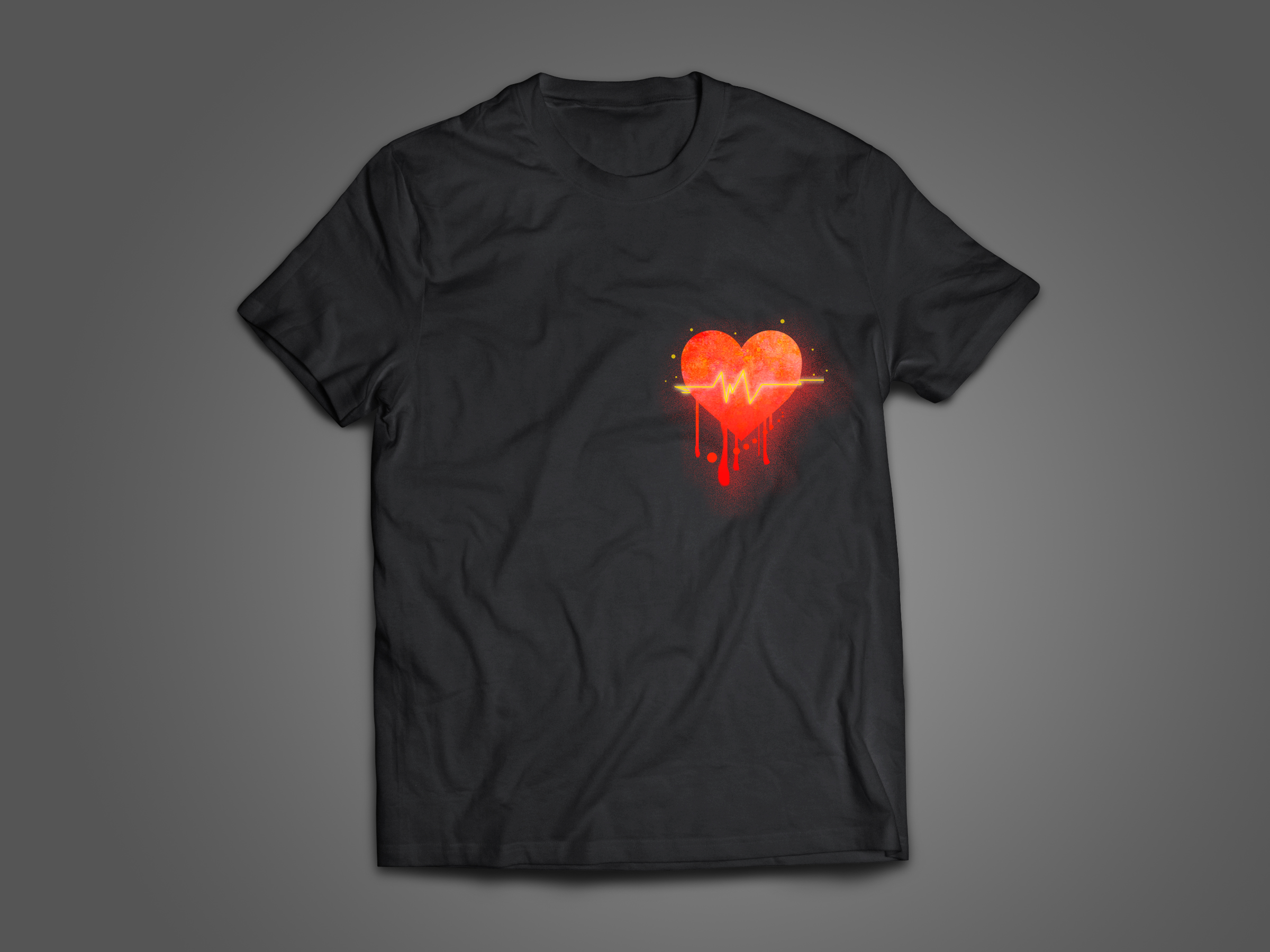 Heartbeat by Cj Heartbeat in T-Shirt Design Inspiration by Cj