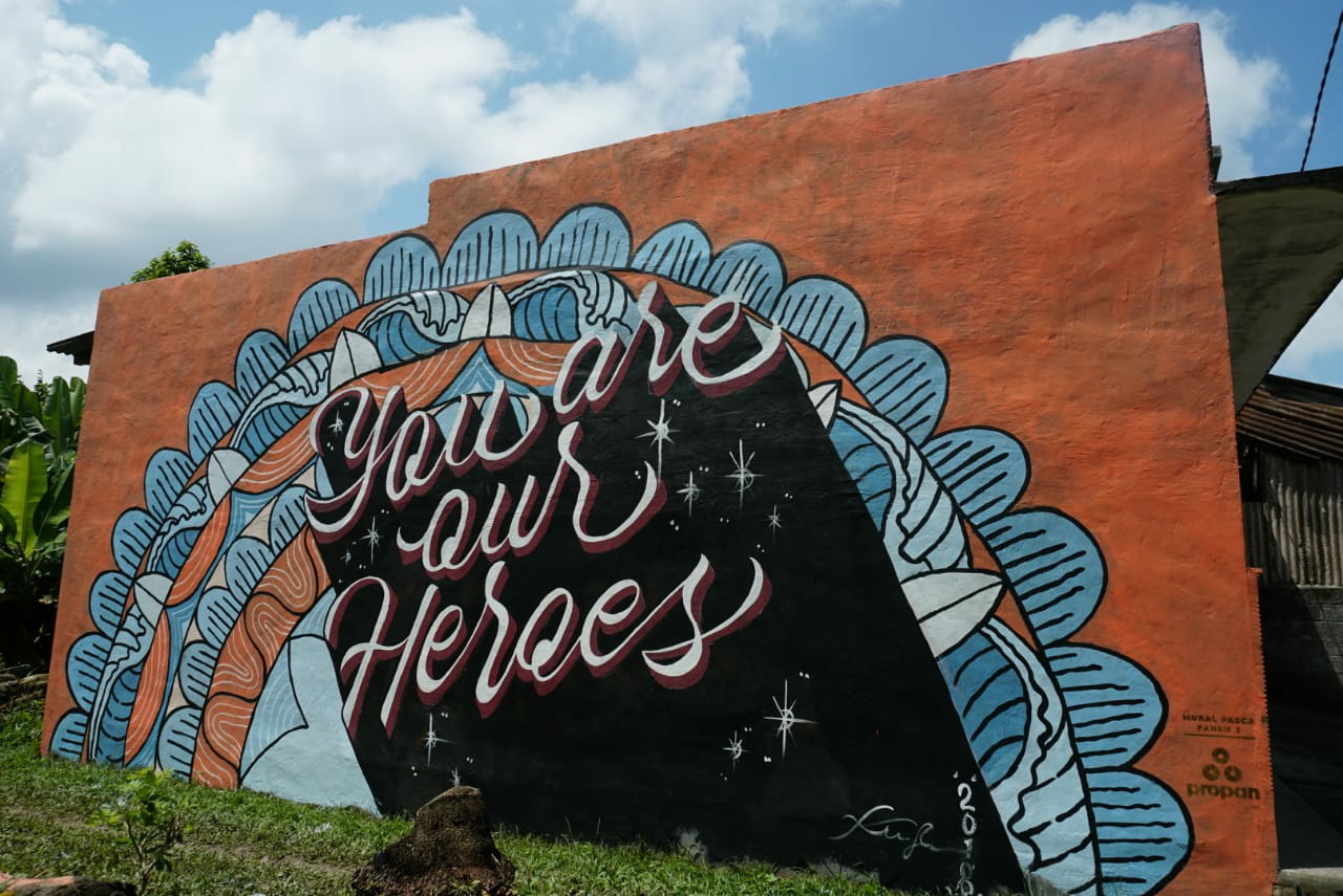 You are our heroes in Lettering Art Inspiration by Ketut Sedana