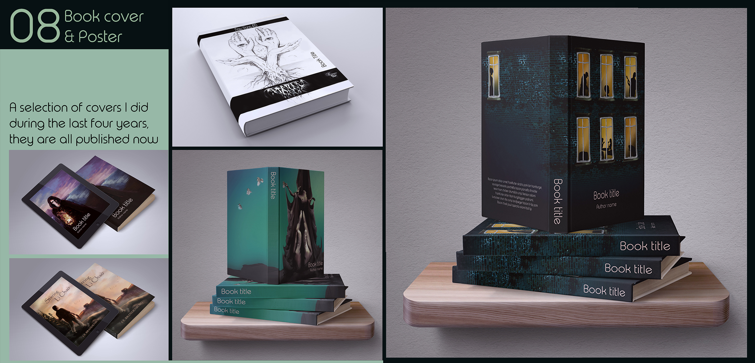 Book cover by Viana Book cover in Book cover Design Inspiration by Viana