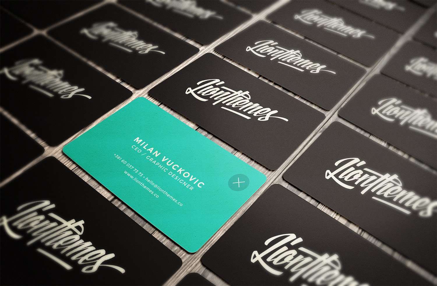 LionThemes Business Cards by Wolfy LionThemes Business Cards in Business Card Design Inspiration by Wolfy