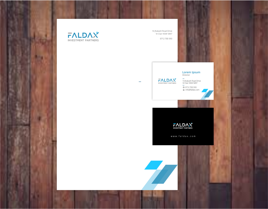 Faldax Investment Partners in Stationery Design Inspiration by Artashu