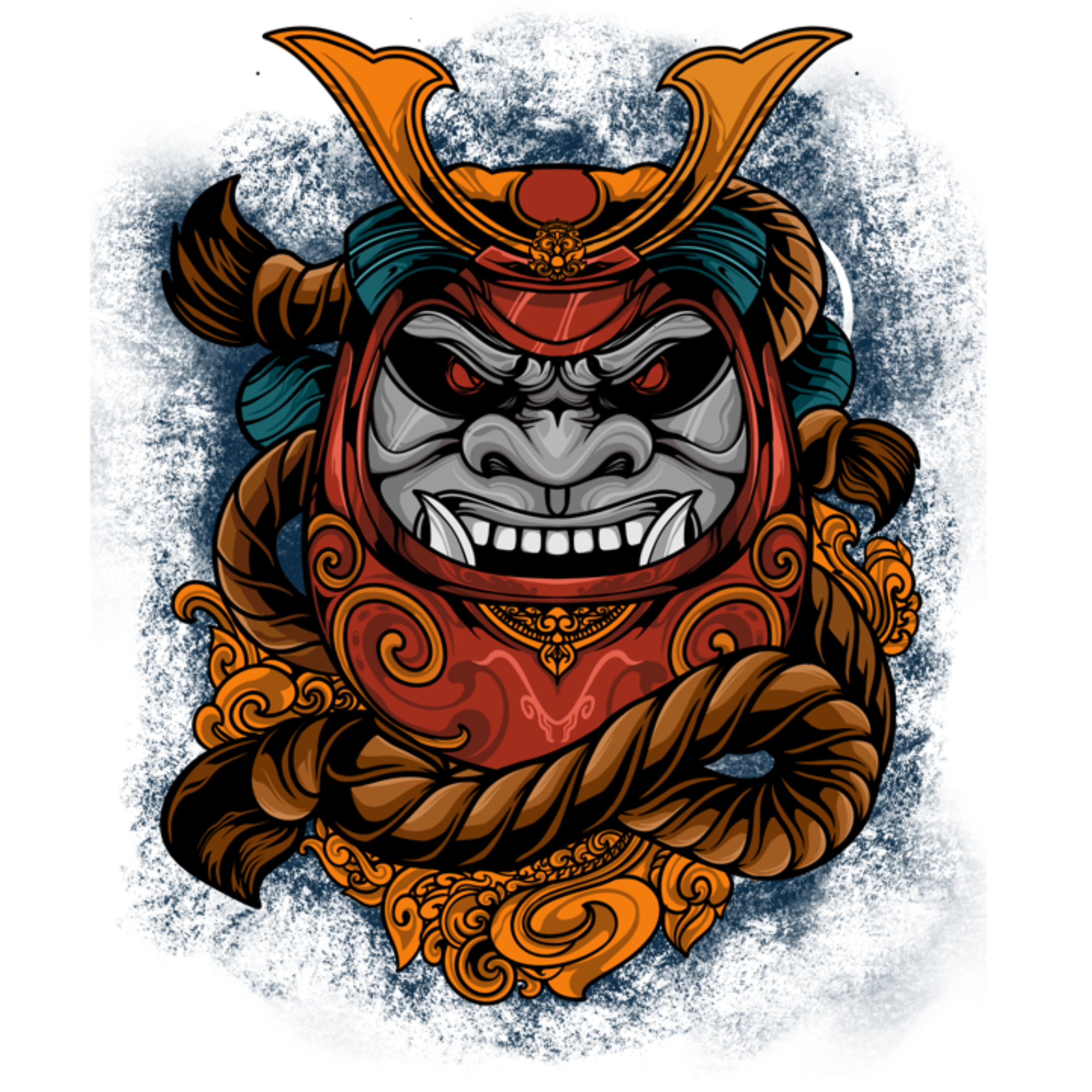 Daruma illustrasion by Kucingstudio Daruma illustrasion in Illustration and Graphics Inspiration by Kucingstudio