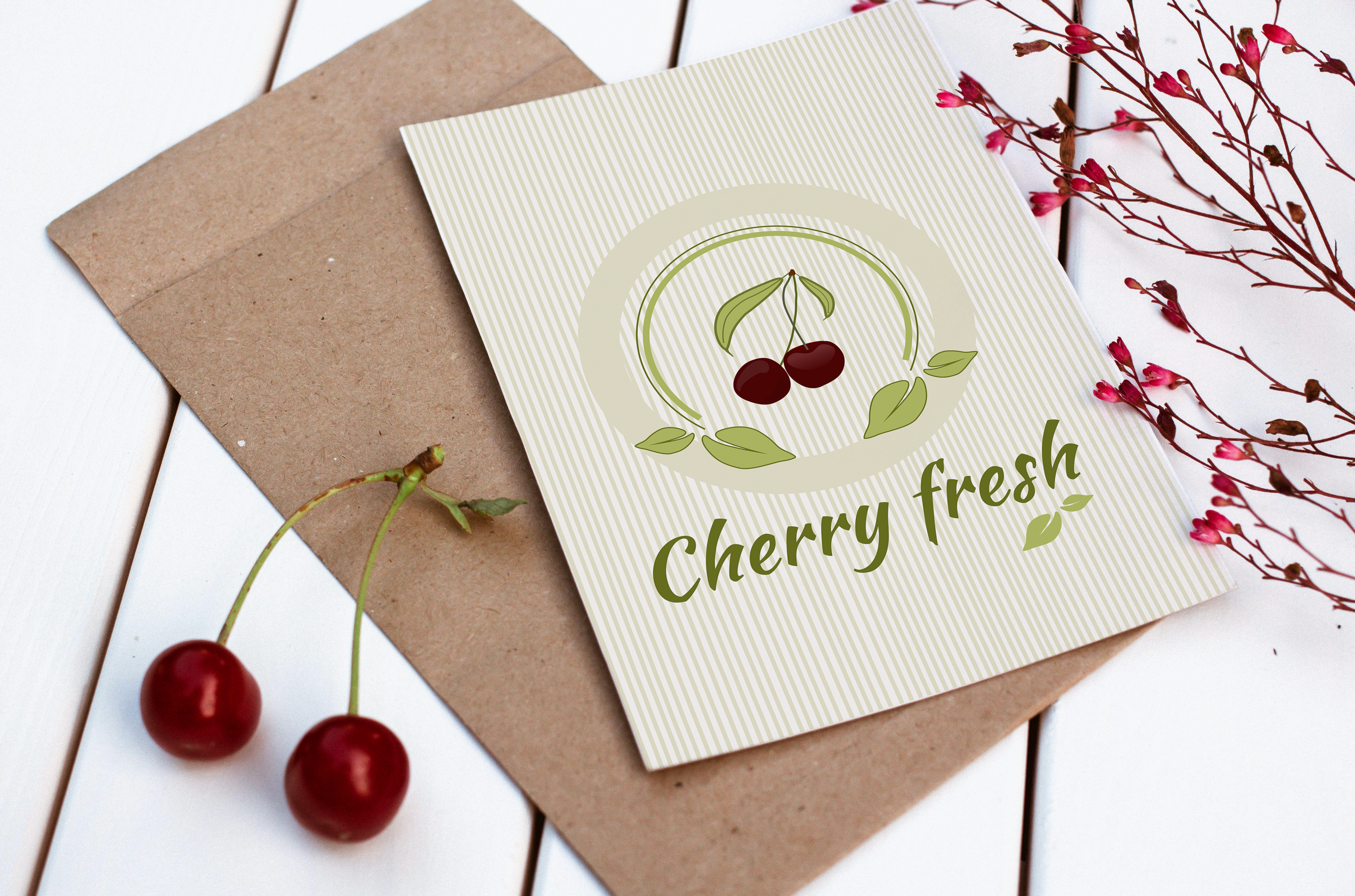Cherry fresh in Label Design Inspiration by White Queen