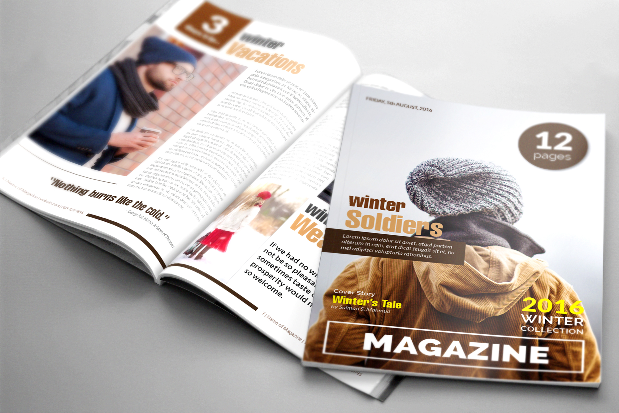 Magazine Template by Ssm Design Shop Magazine Template in Magazine Design Inspiration by Ssm Design Shop