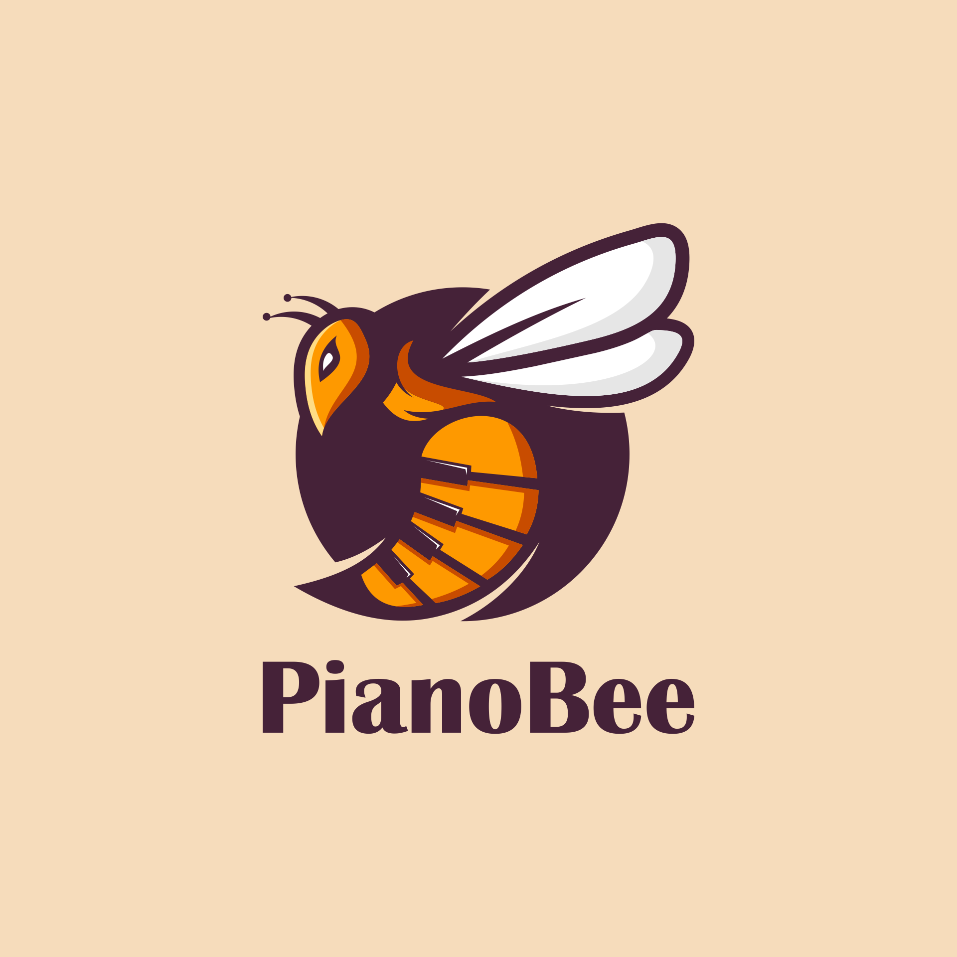 piano bee by Adele piano bee in Logo Design Inspiration by Adele