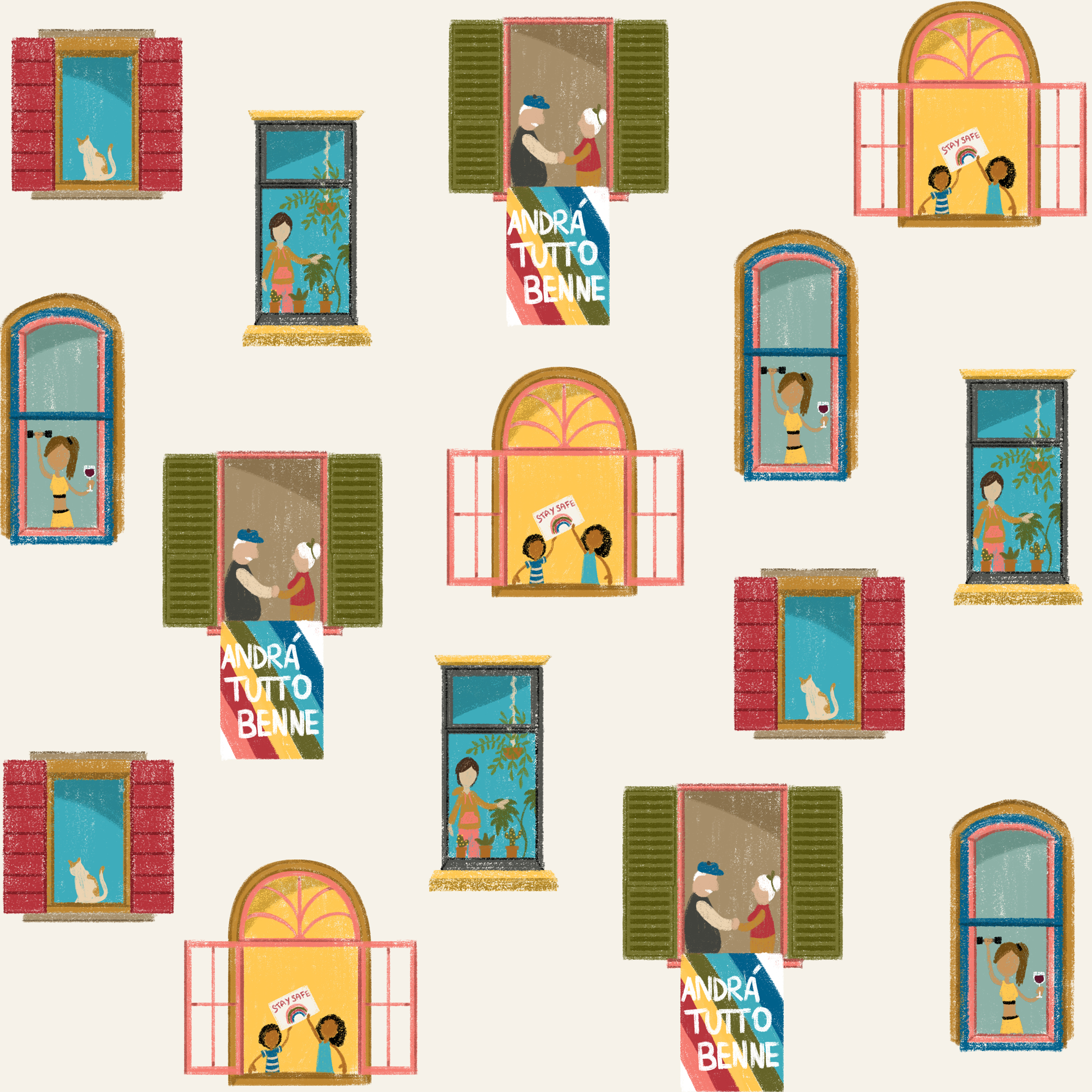 Quarantine windows by Ana Chaves Quarantine windows in Digital Painting Inspiration by Ana Chaves