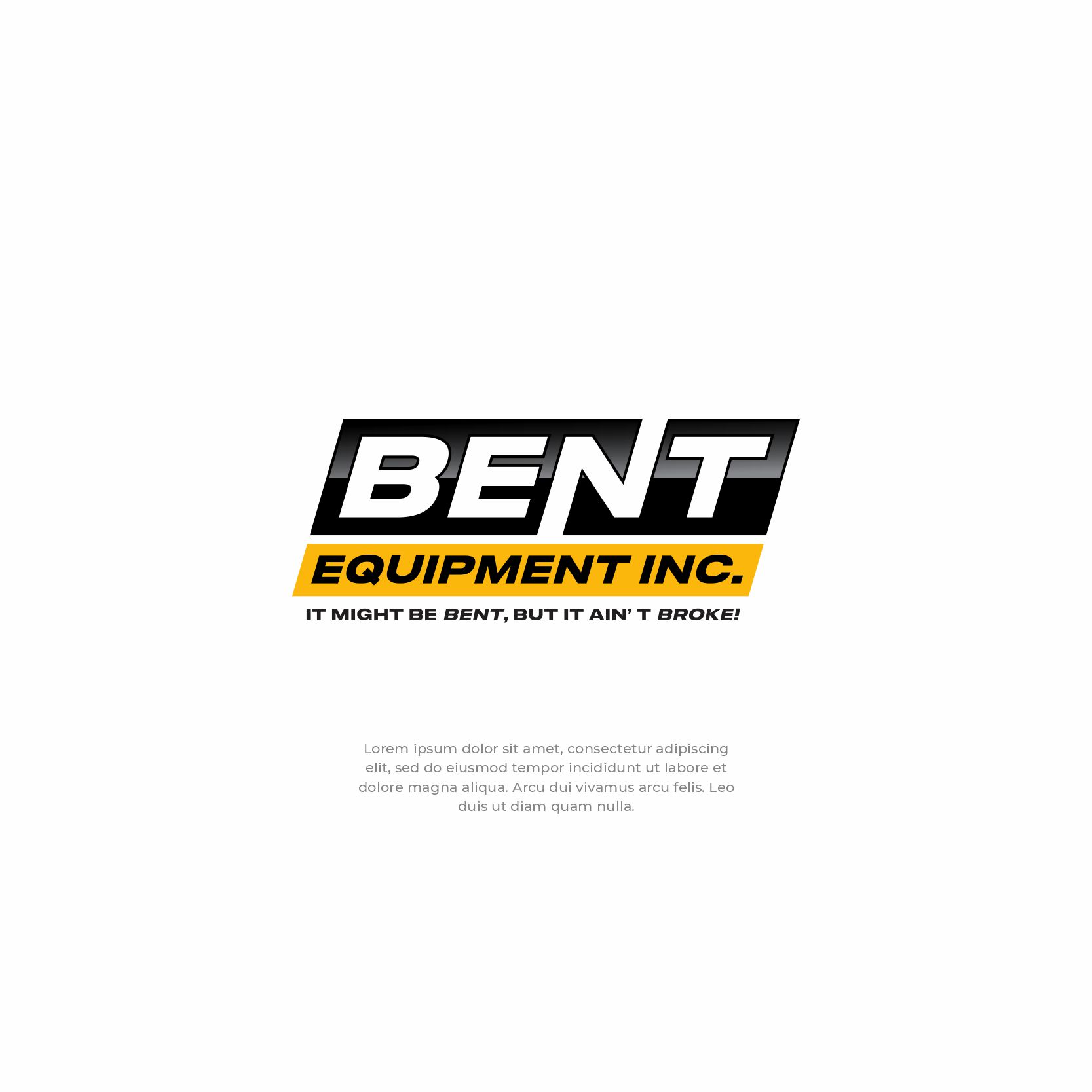 Bent Equipment by Skye Pixels Bent Equipment in Logo Design Inspiration by Skye Pixels