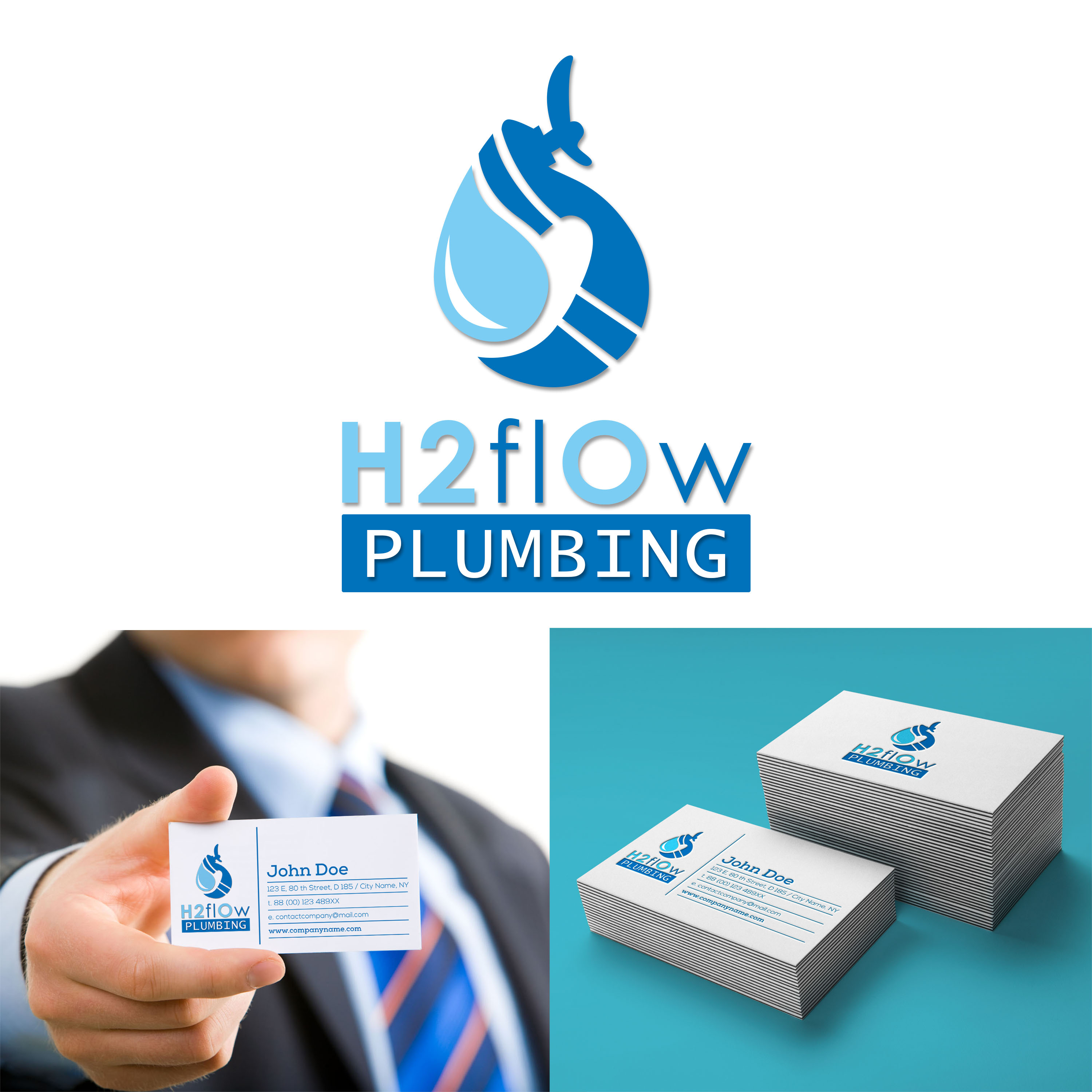 H2flOw in Logo & Brand Identity Inspiration by Ac Artworks