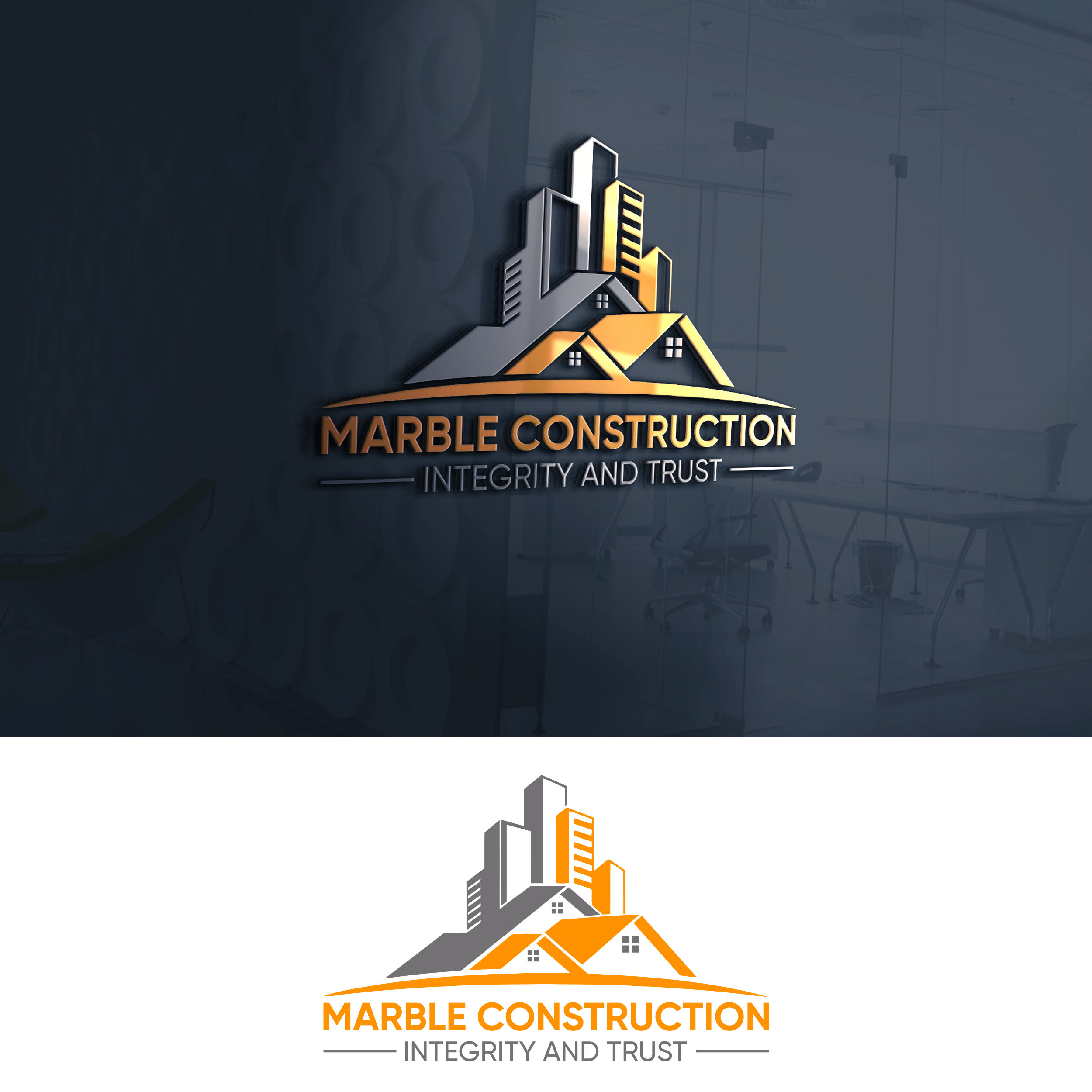 Construction logo by Design Menu Construction logo in Logo And Business Card Design Inspiration by Design Menu