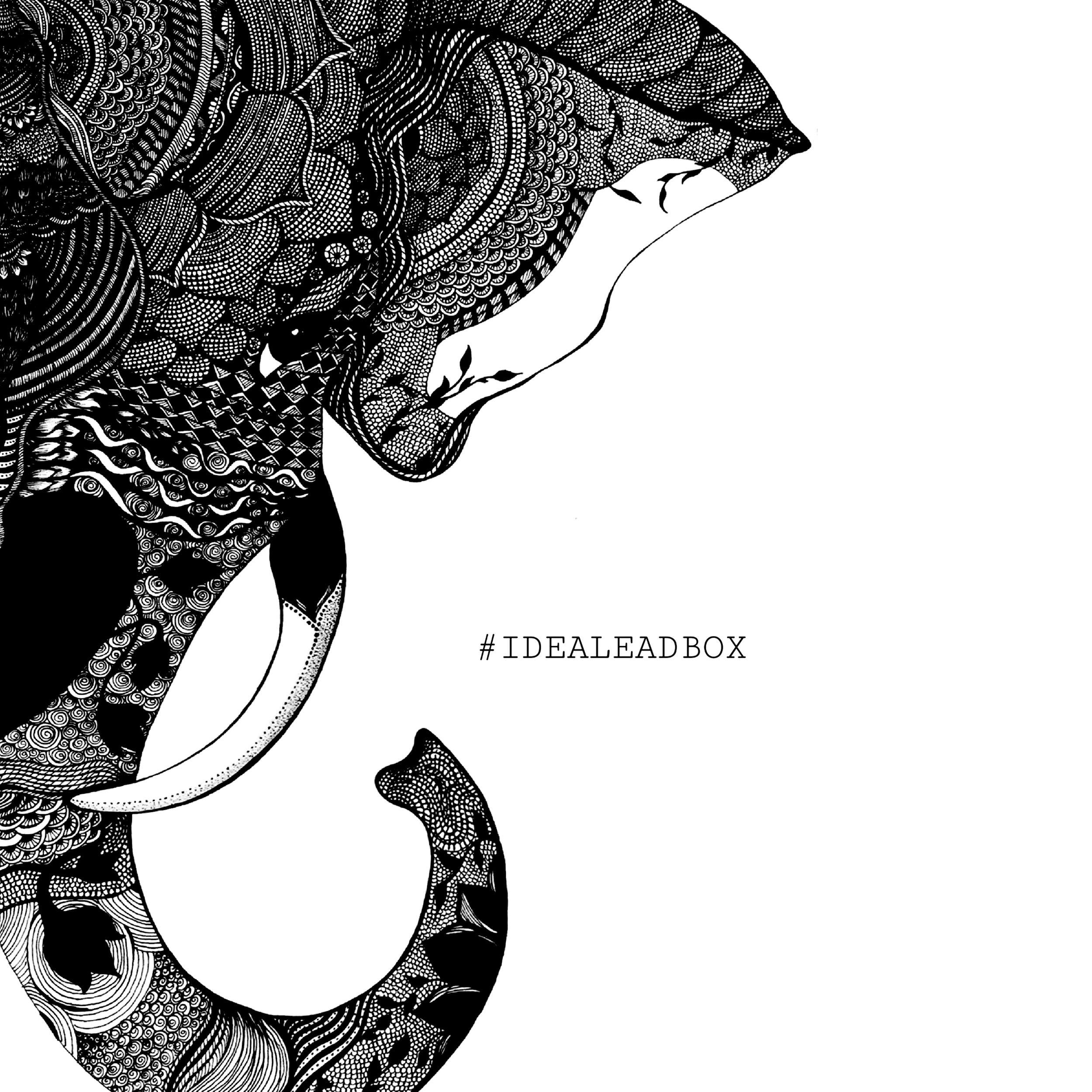 Elephant by Palak Agarwal Elephant in Doodle Art Inspiration by Palak Agarwal