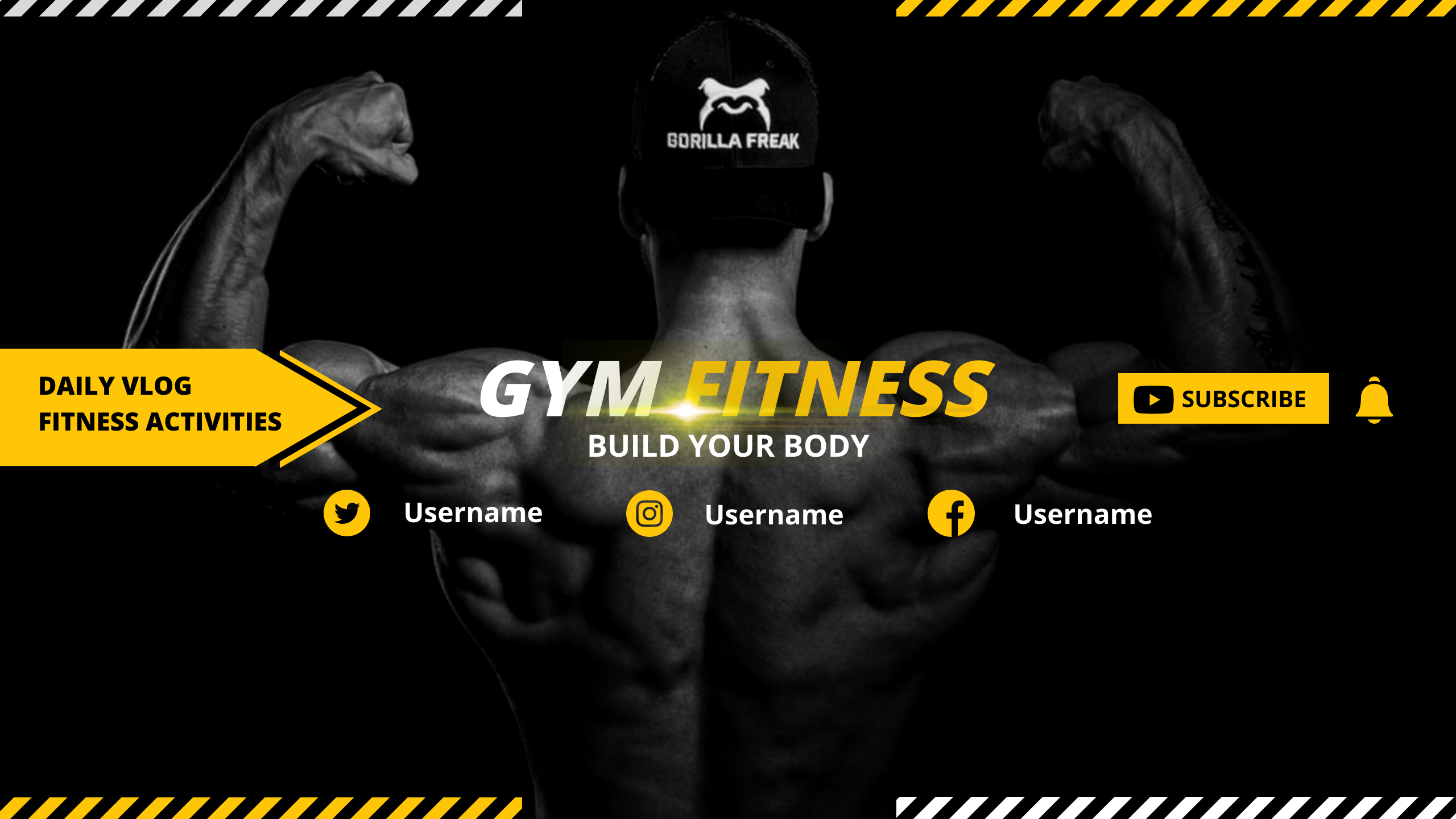 Gym Fitness YouTube Channel Art by Ivan Masyudi Gym Fitness YouTube Channel Art in YouTube Channel Art Inspiration by Ivan Masyudi