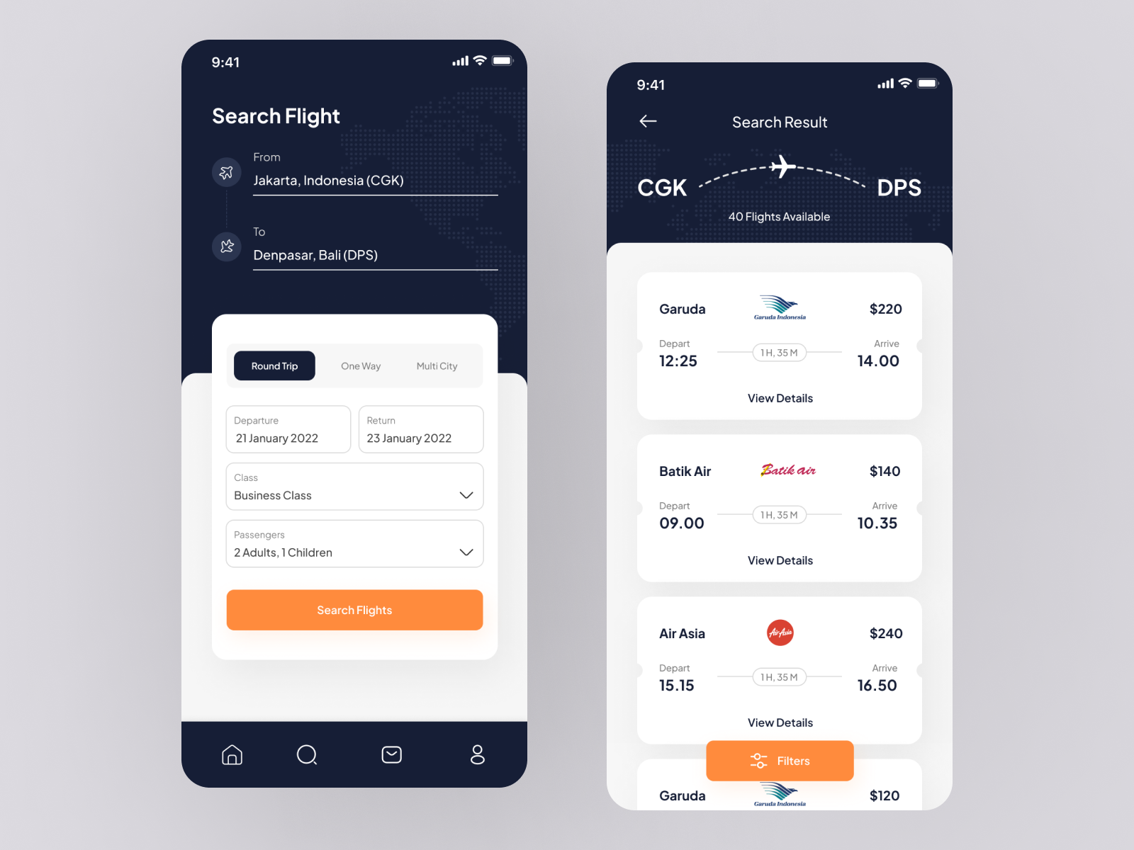 Flight Booking App Design by Rezha Aaron Flight Booking App Design in Mobile Apps Design Inspiration by Rezha Aaron