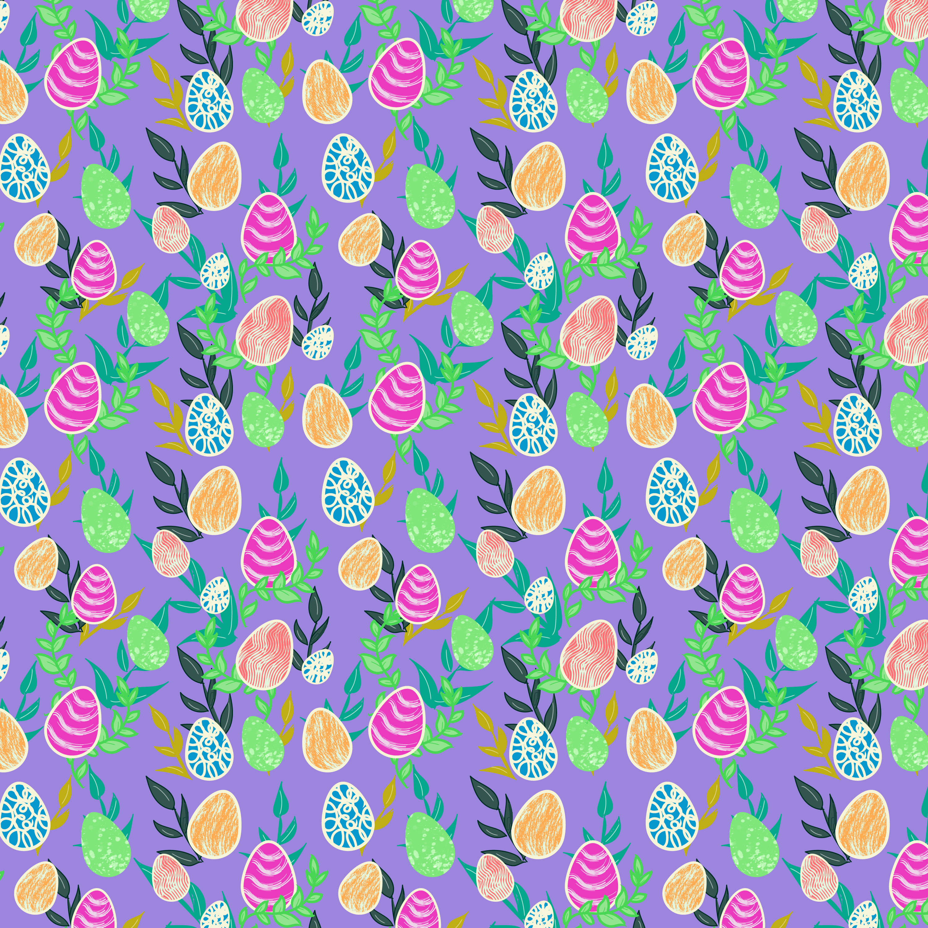 Easter eggs pattern in Pattern & Surface Design Inspiration by Vlada Rozenfeld