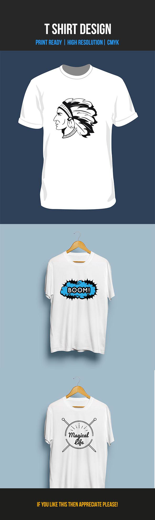Native American T-shirt Design in T-Shirt Design Inspiration by Mr. Designer
