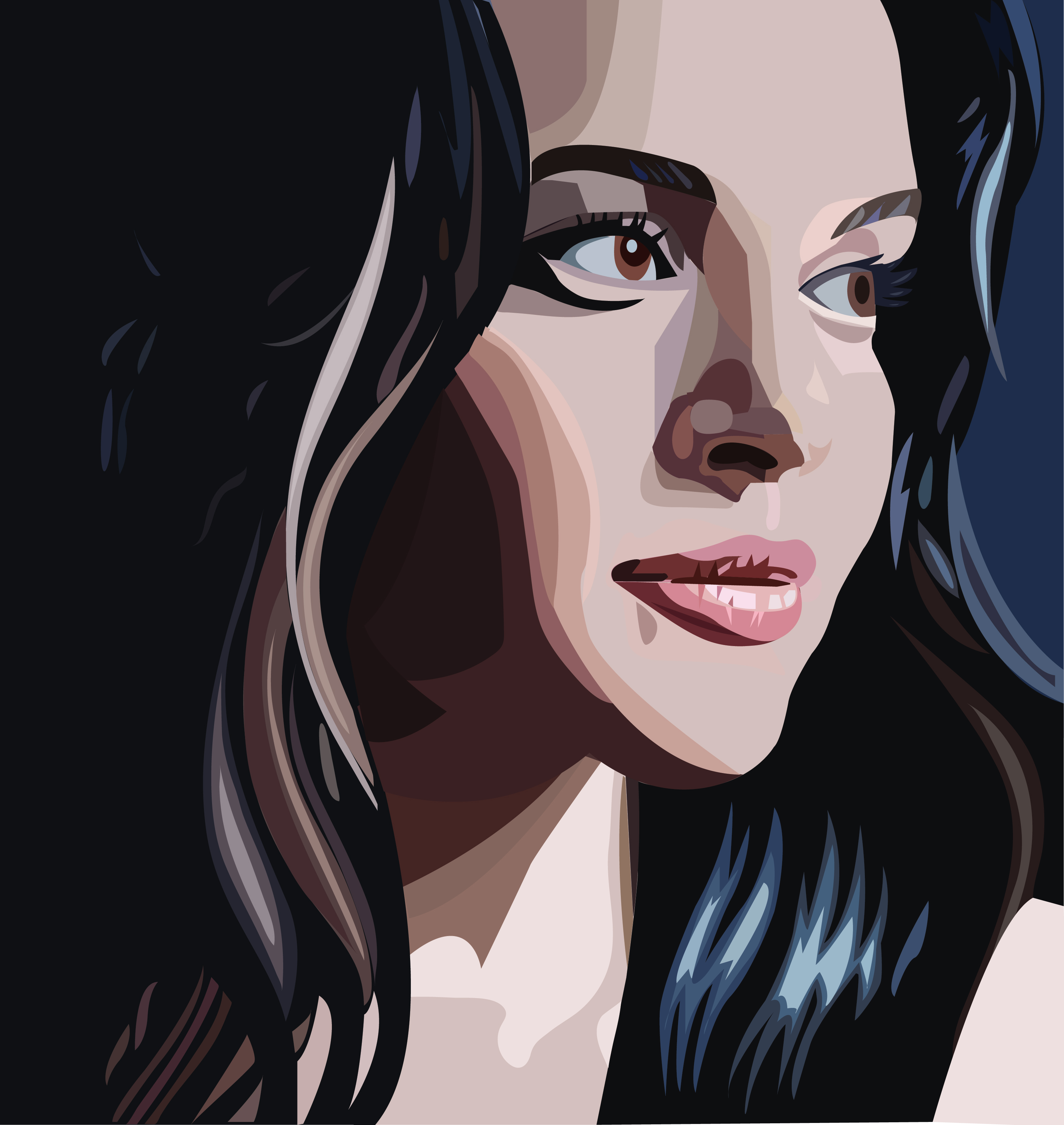 Vector Color Protrait Vector Portrait By Design.jithmi 237632 - Designhill