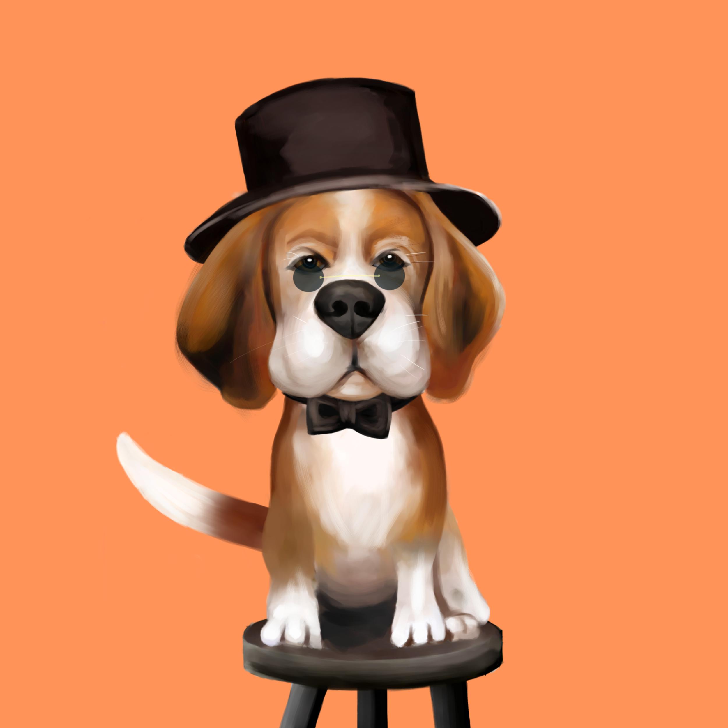 Pancho the Beagle 2- Digital Painting in Digital Painting Inspiration by Rizza Jean Arales